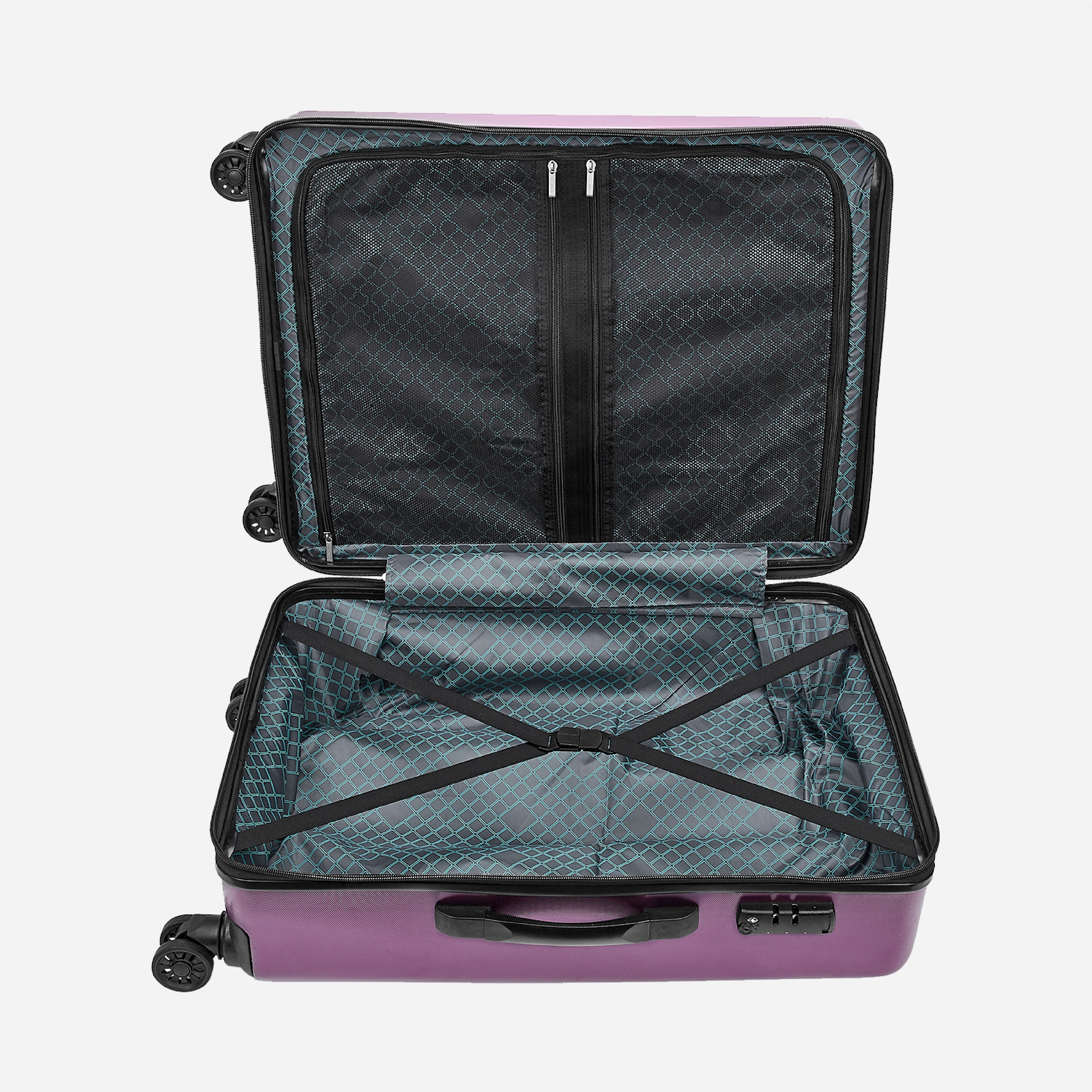 Safari Cargo Neo Magenta Purple Trolley Bag with TSA lock and Dual Wheels - Image 16