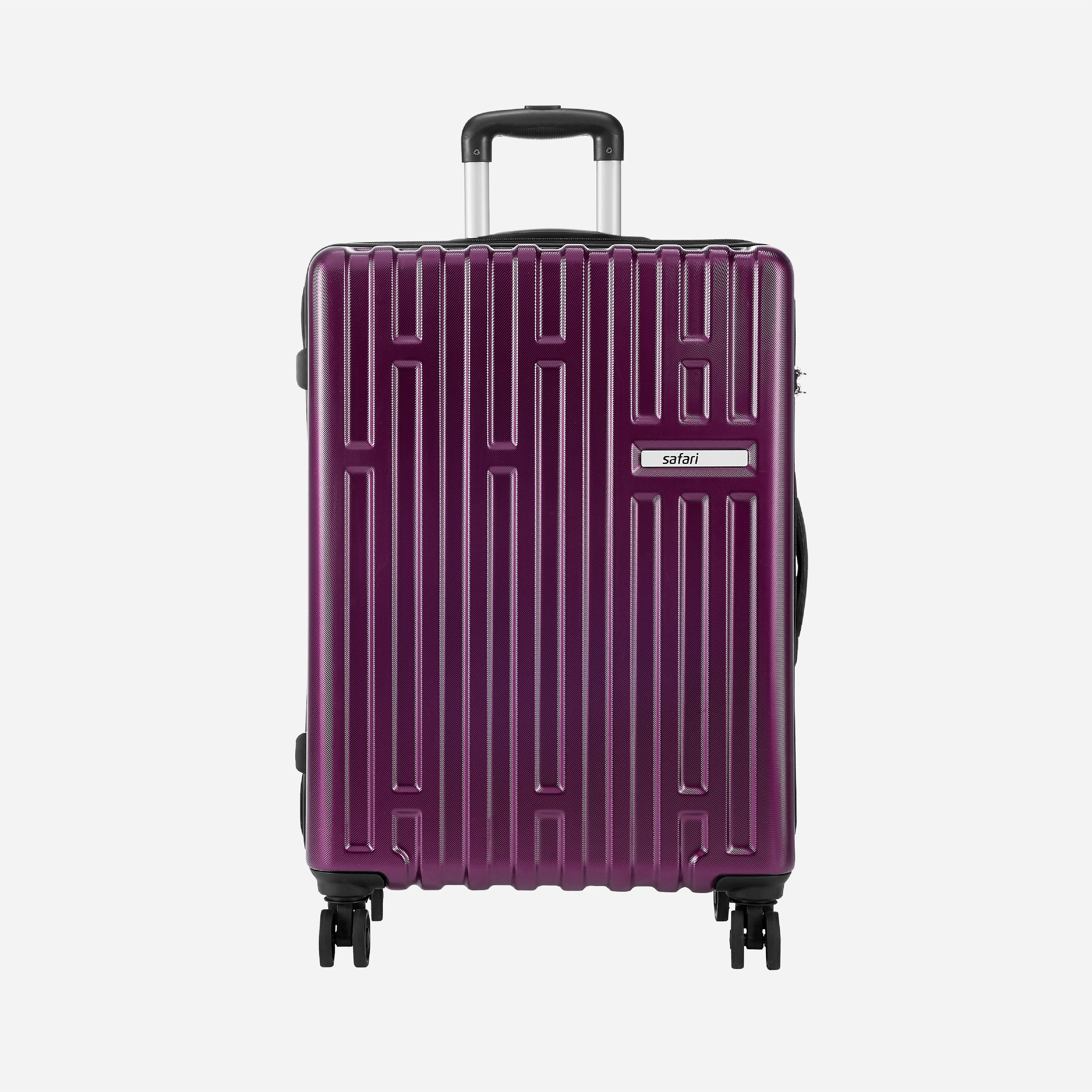 Safari Cargo Neo Magenta Purple Trolley Bag with TSA lock and Dual Wheels - Image 19