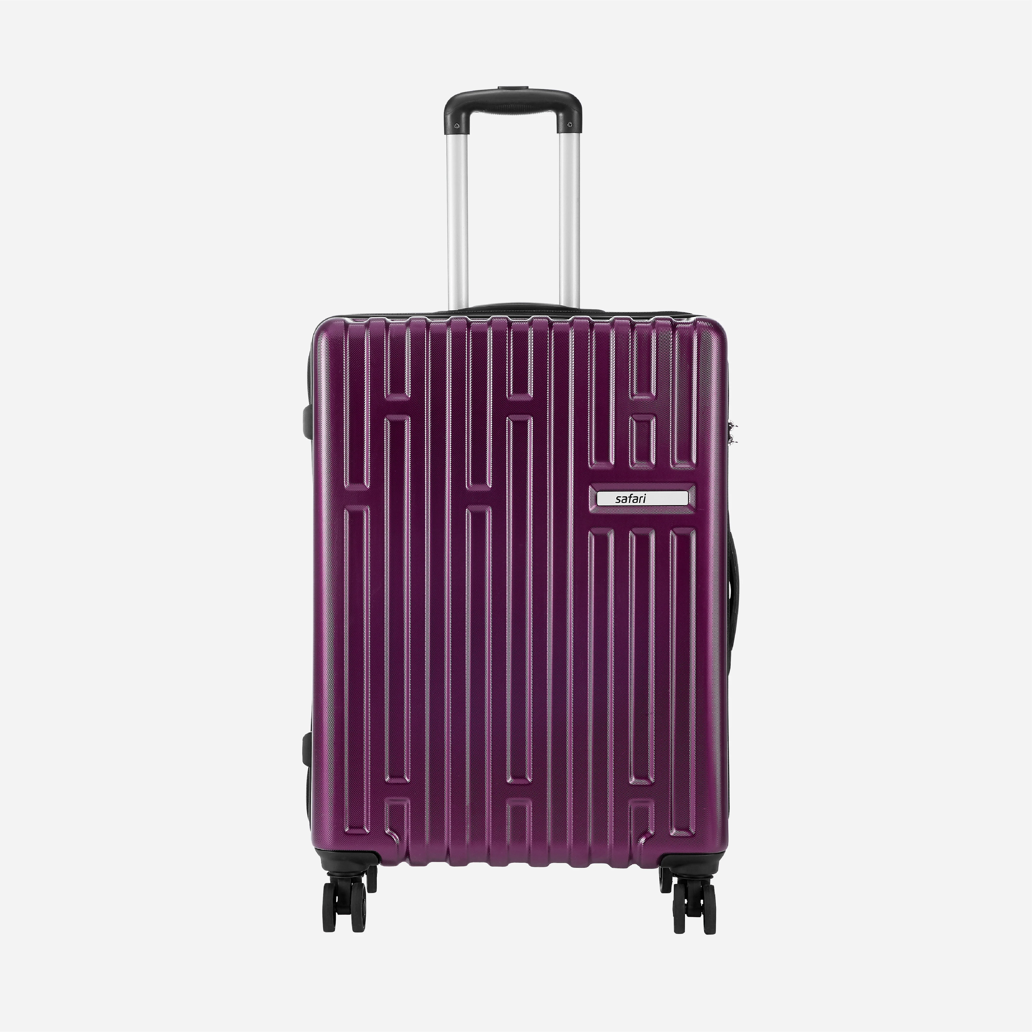 Safari Cargo Neo Magenta Purple Trolley Bag with TSA lock and Dual Wheels - Image 3