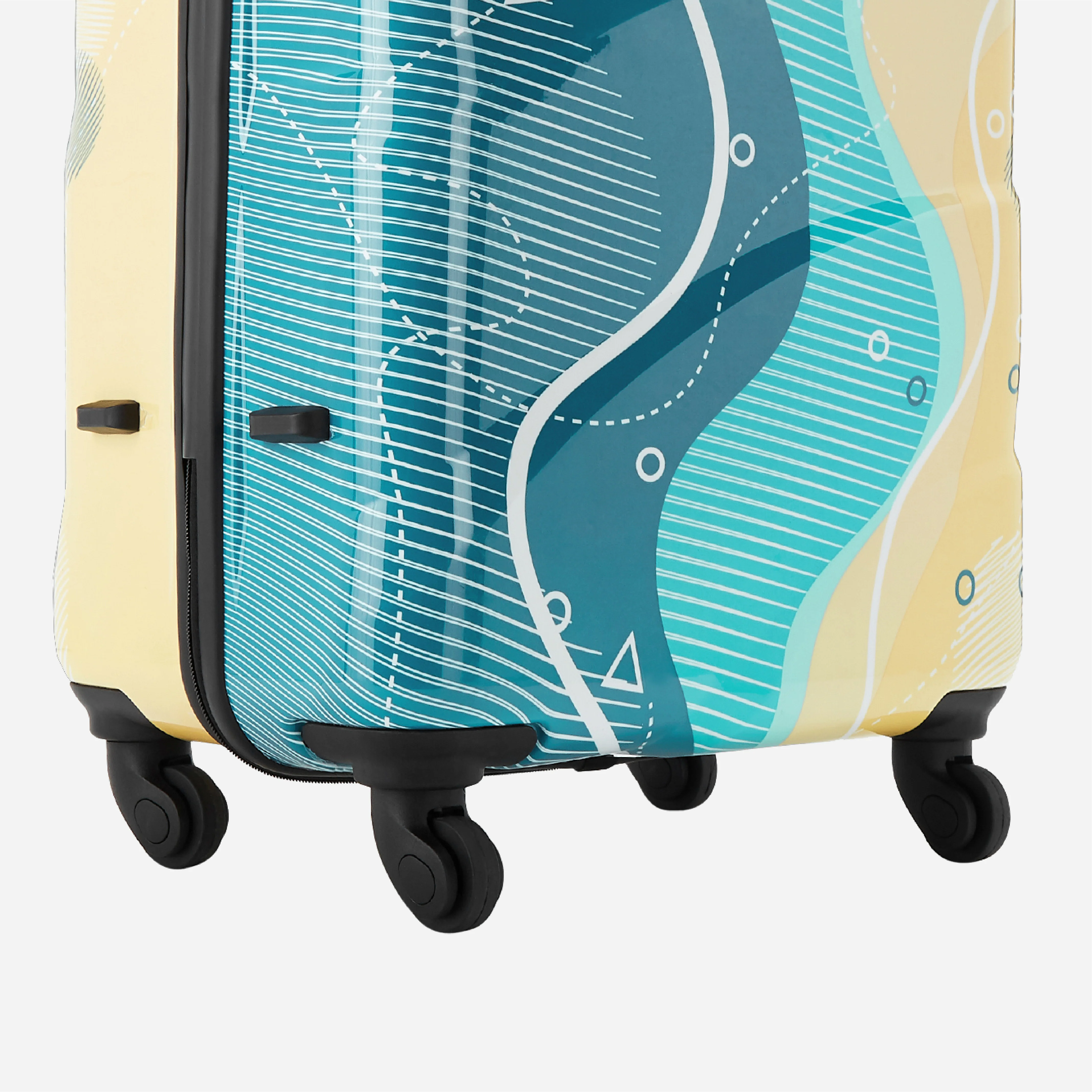 Safari Coastline Printed Trolley Bag with Anti Theft Zipper - Image 14