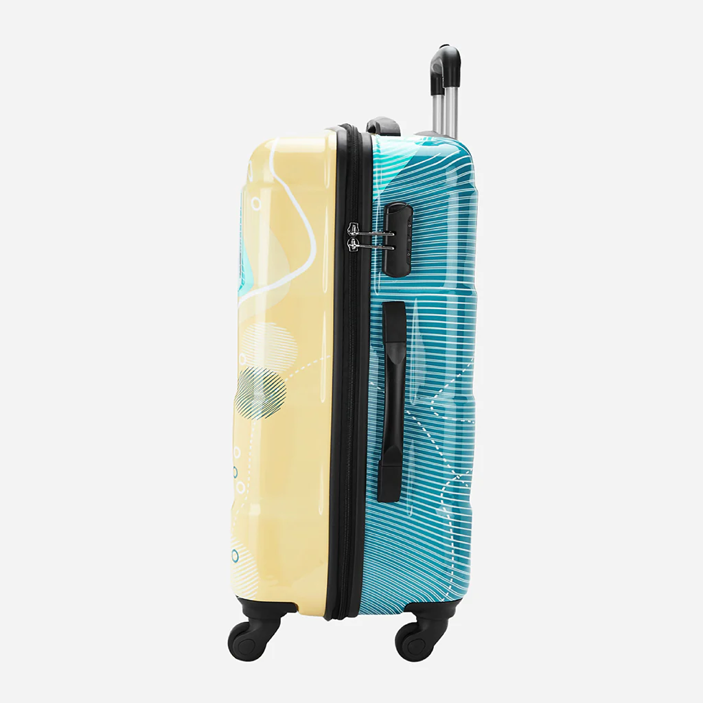 Safari Coastline Printed Trolley Bag with Anti Theft Zipper - Image 20