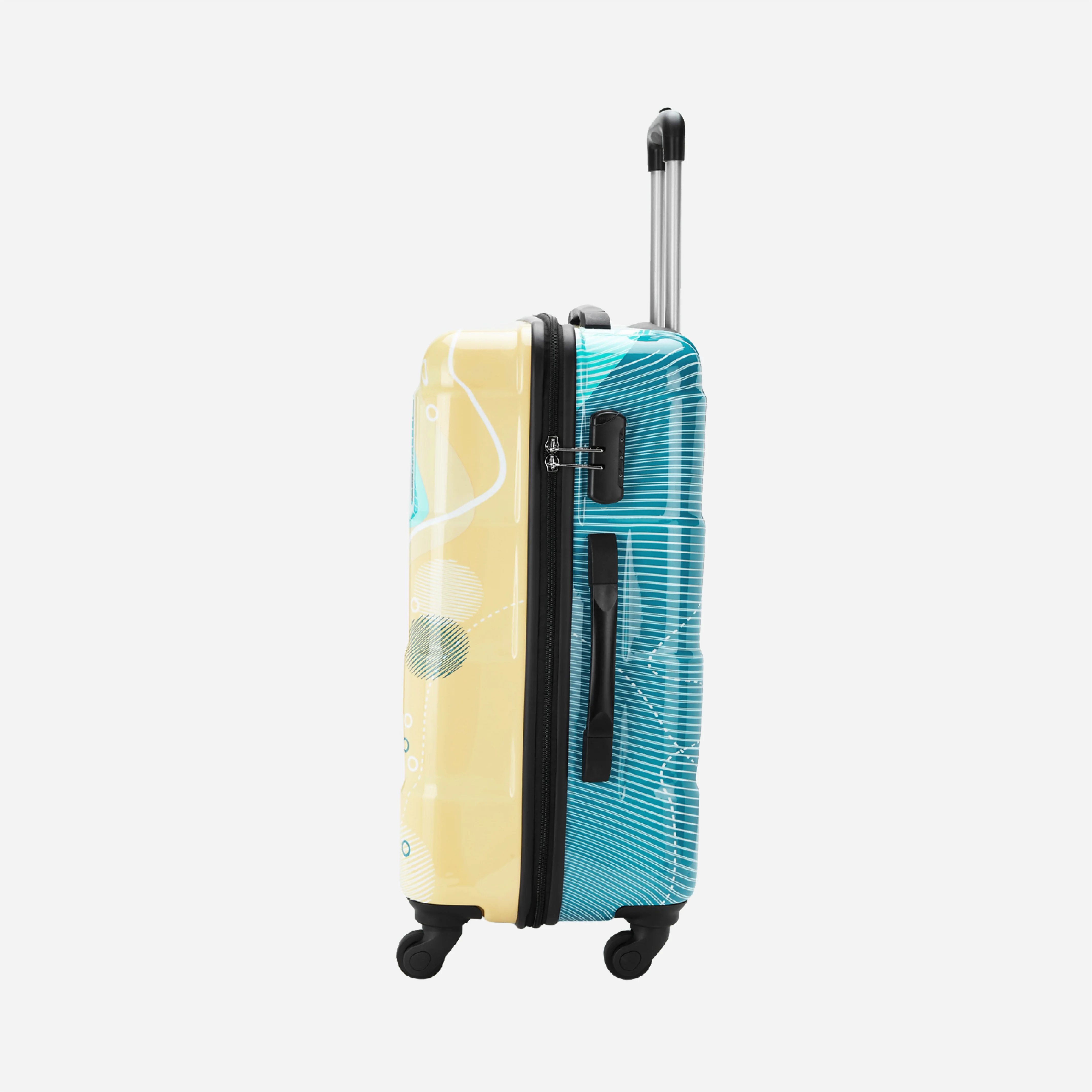 Safari Coastline Printed Trolley Bag with Anti Theft Zipper - Image 6