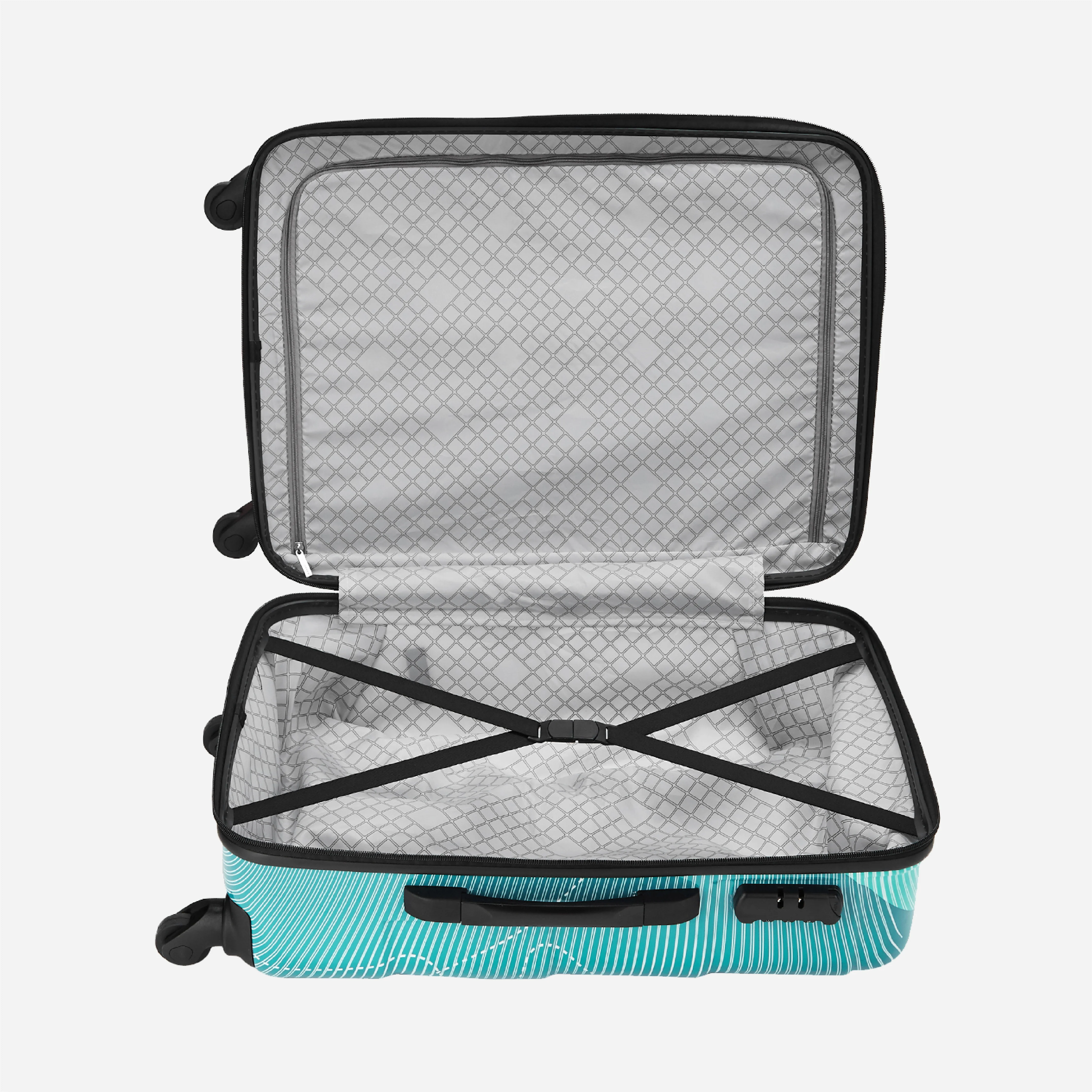 Safari Coastline Printed Trolley Bag with Anti Theft Zipper - Image 8