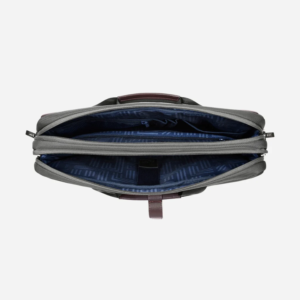 Safari Crest Messenger Bag with Dual compartments - Grey - Image 9