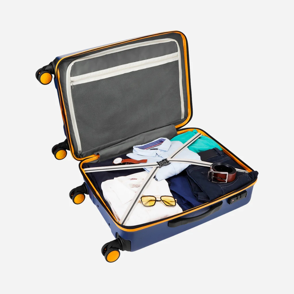 Safari Defender Graphic Blue Trolley Bag with TSA lock and Dual Wheels - Image 45