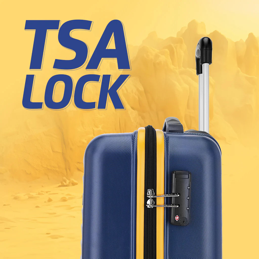 Safari Defender Graphic Blue Trolley Bag with TSA lock and Dual Wheels - Image 3