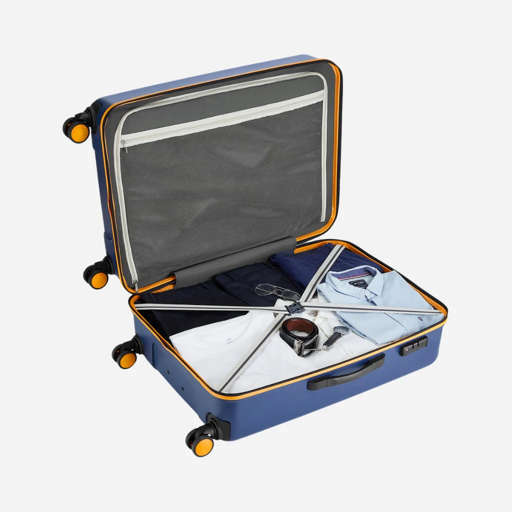 Safari Defender Graphic Blue Trolley Bag with TSA lock and Dual Wheels - Image 30