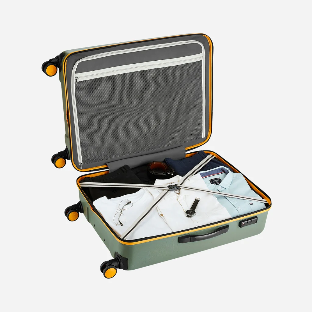 Safari Defender Thyme Green Trolley Bag with TSA lock and Dual Wheels - Image 45