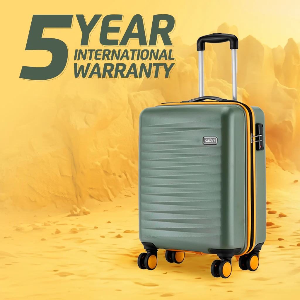 Safari Defender Thyme Green Trolley Bag with TSA lock and Dual Wheels - Image 8