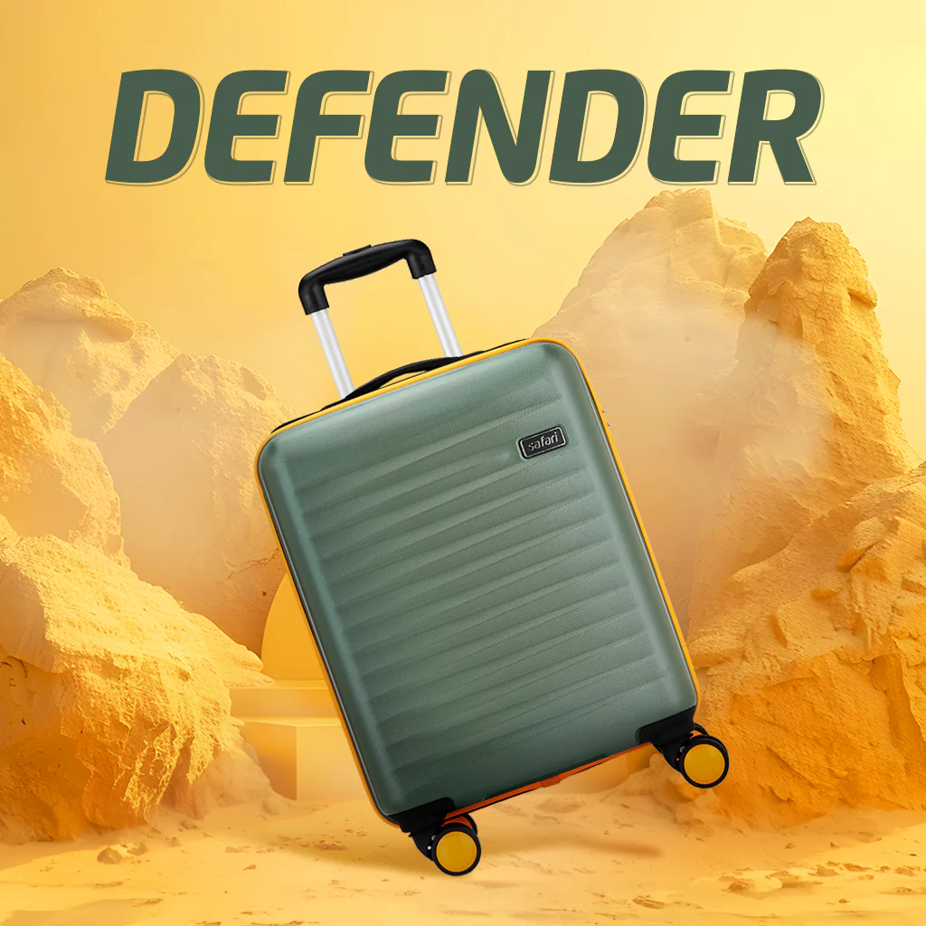 Safari Defender Thyme Green Trolley Bag with TSA lock and Dual Wheels - Image 18