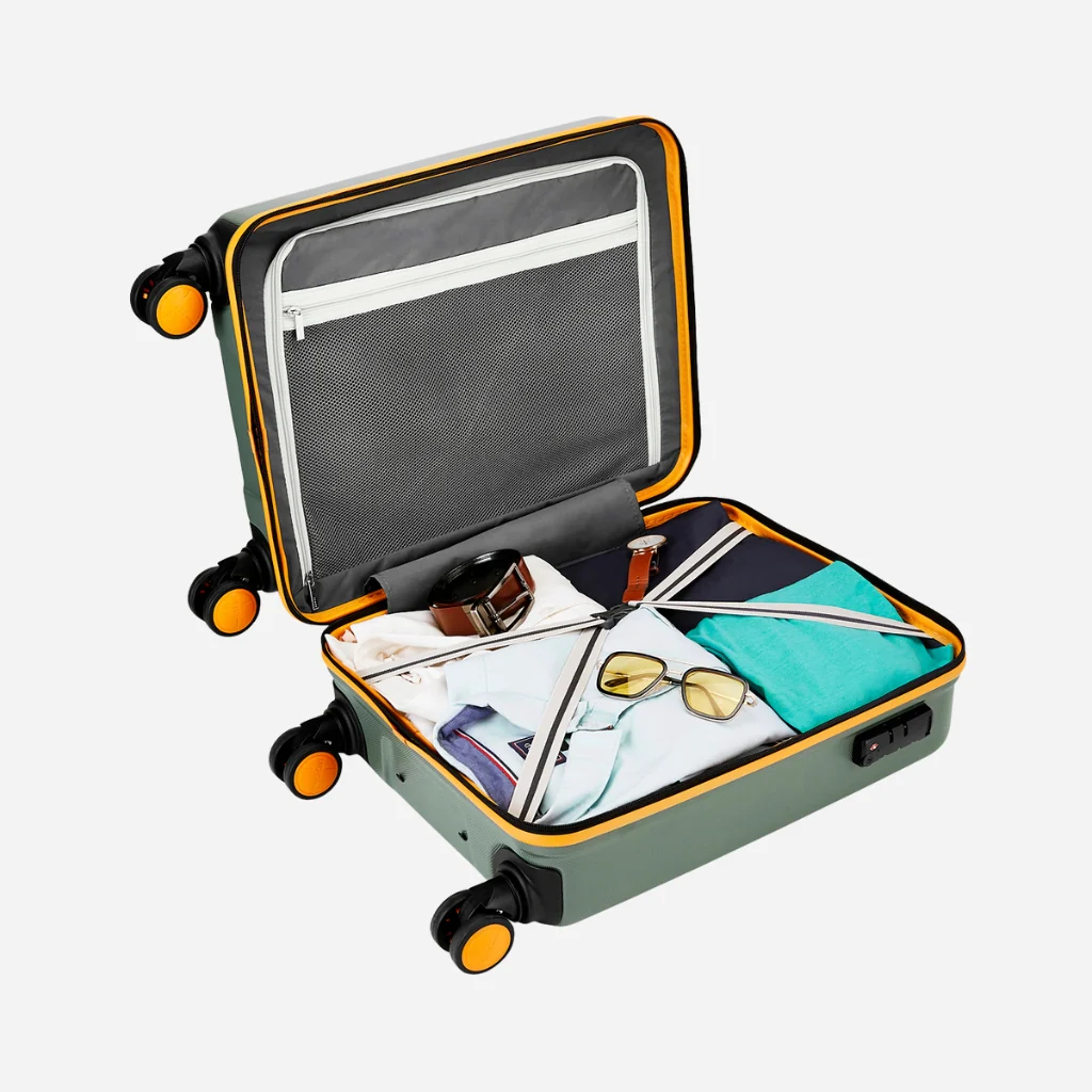 Safari Defender Thyme Green Trolley Bag with TSA lock and Dual Wheels - Image 16