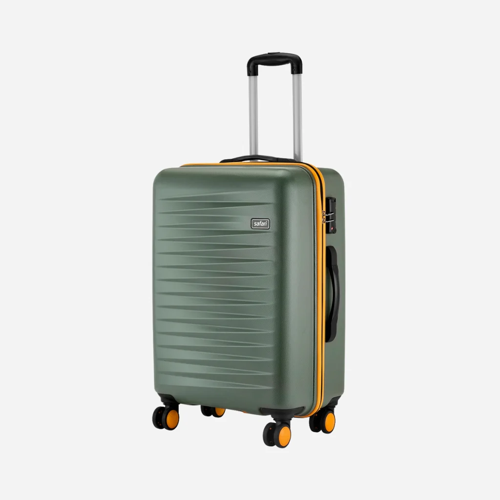 Safari Defender Thyme Green Trolley Bag with TSA lock and Dual Wheels - Image 17