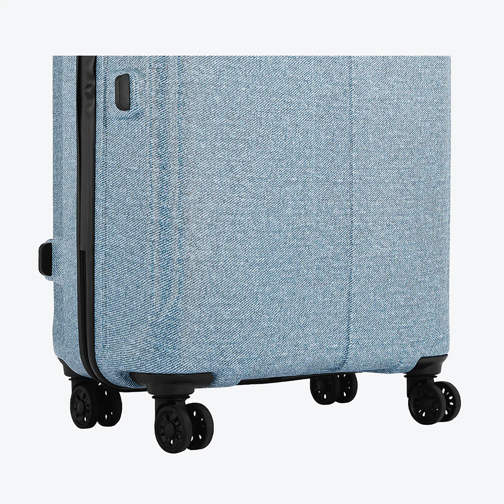 Safari Denim Pro Blue Trolley Bag with Dual Wheels - Image 23