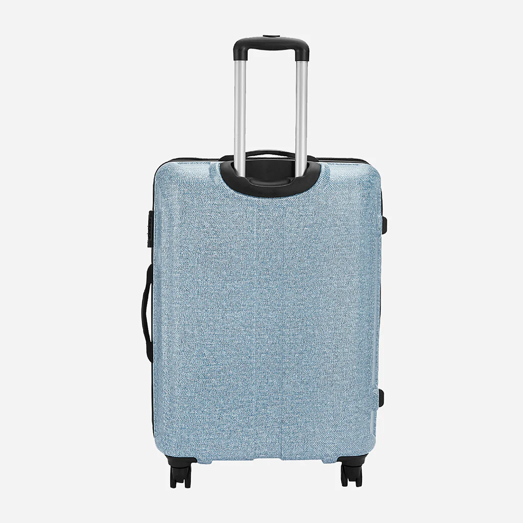 Safari Denim Pro Blue Trolley Bag with Dual Wheels - Image 5