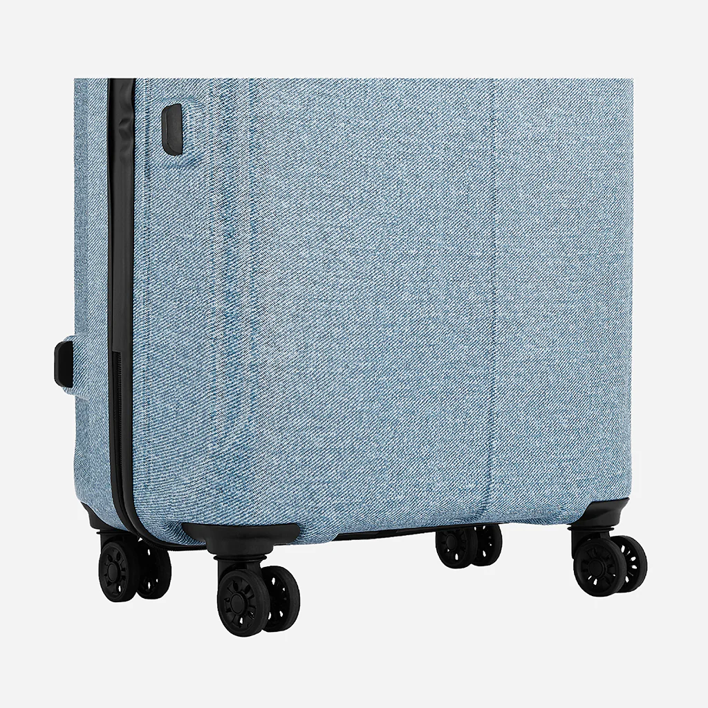 Safari Denim Pro Blue Trolley Bag with Dual Wheels - Image 7