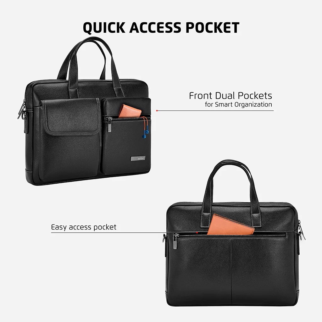 Safari Fable Messenger Bag with Dual compartments - Black - Image 4