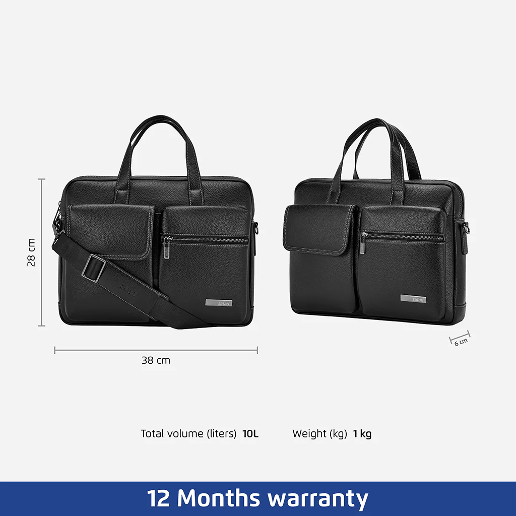 Safari Fable Messenger Bag with Dual compartments - Black - Image 5