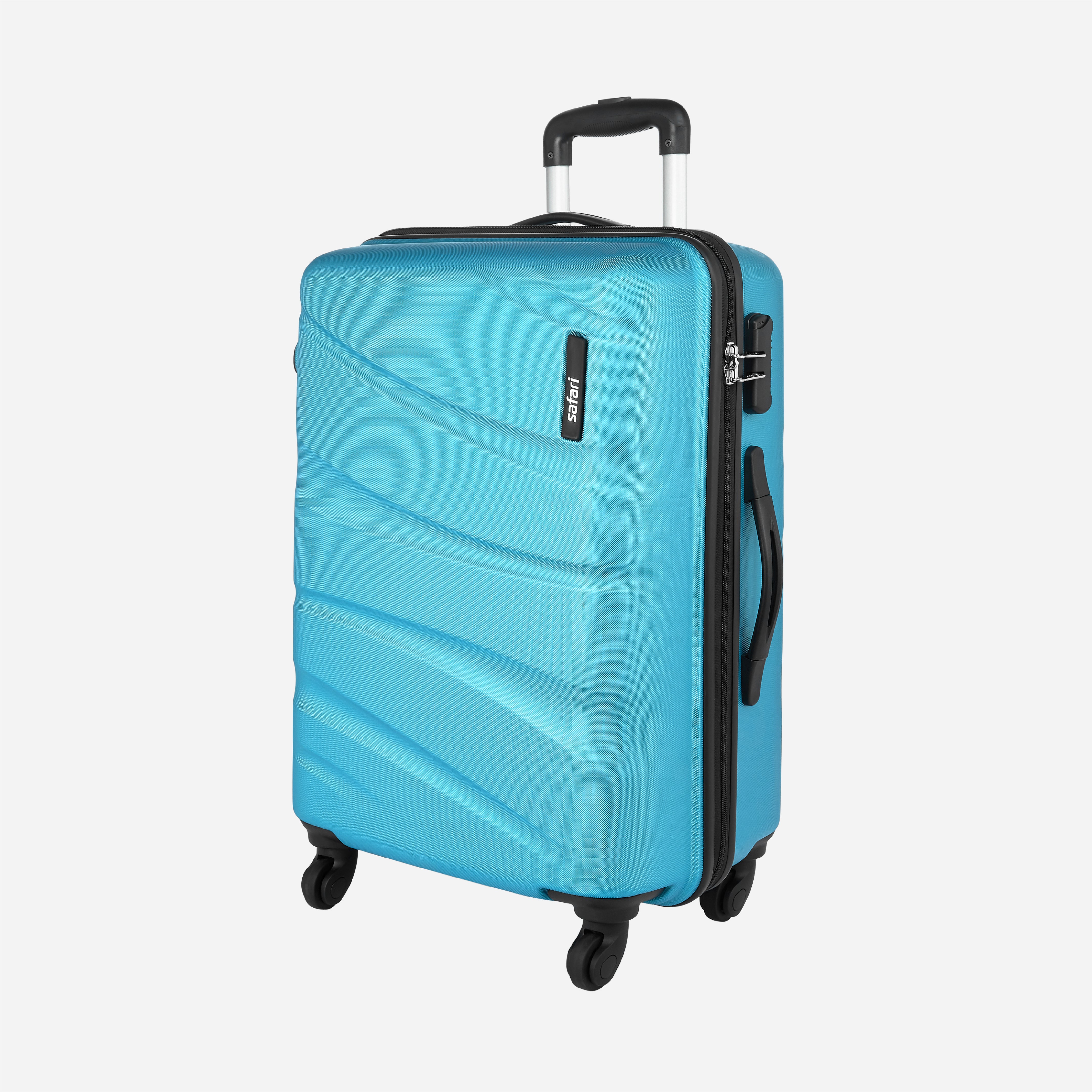 Safari Flo Secure Teal Trolley Bag with 360° Wheels - Image 16
