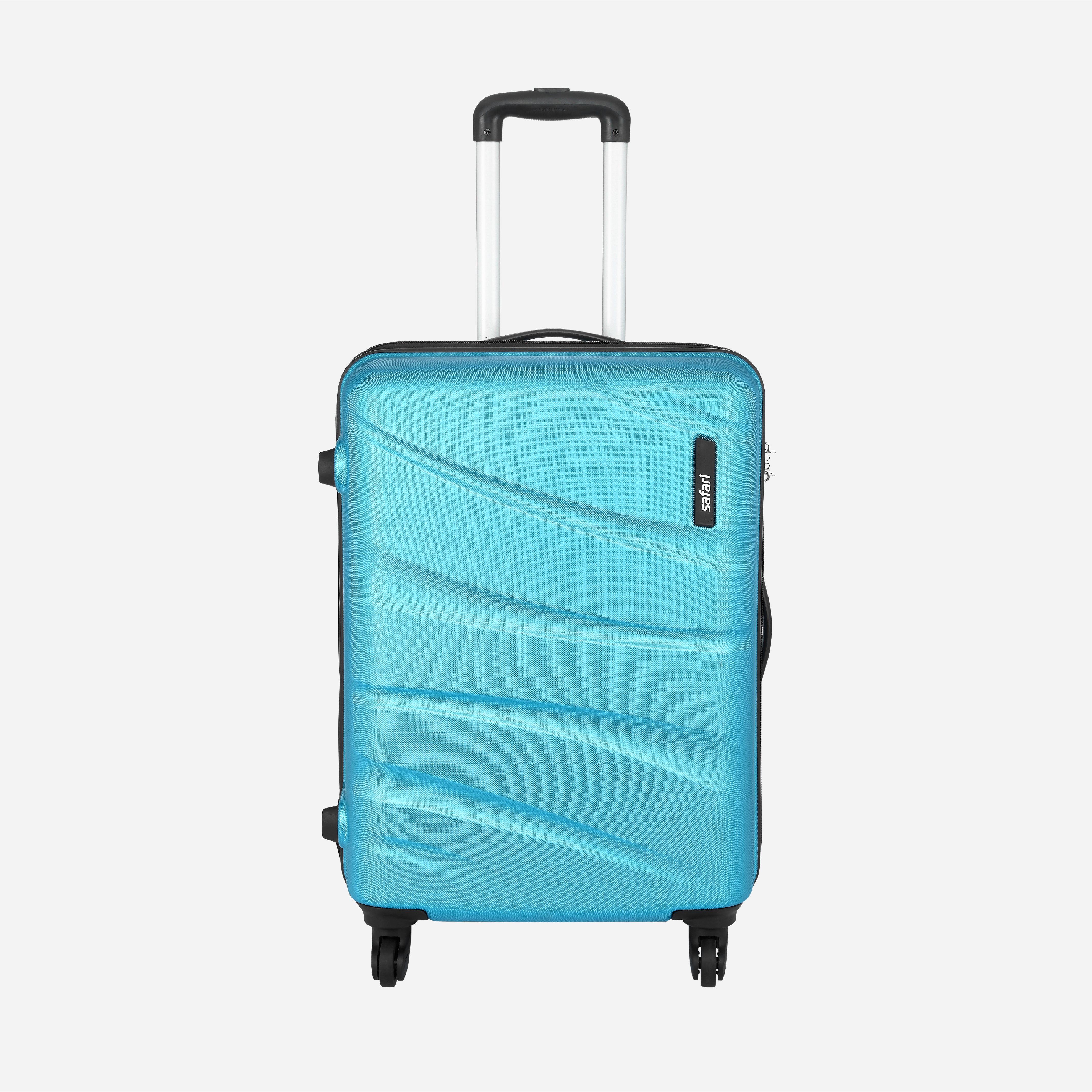 Safari Flo Secure Teal Trolley Bag with 360° Wheels - Image 3