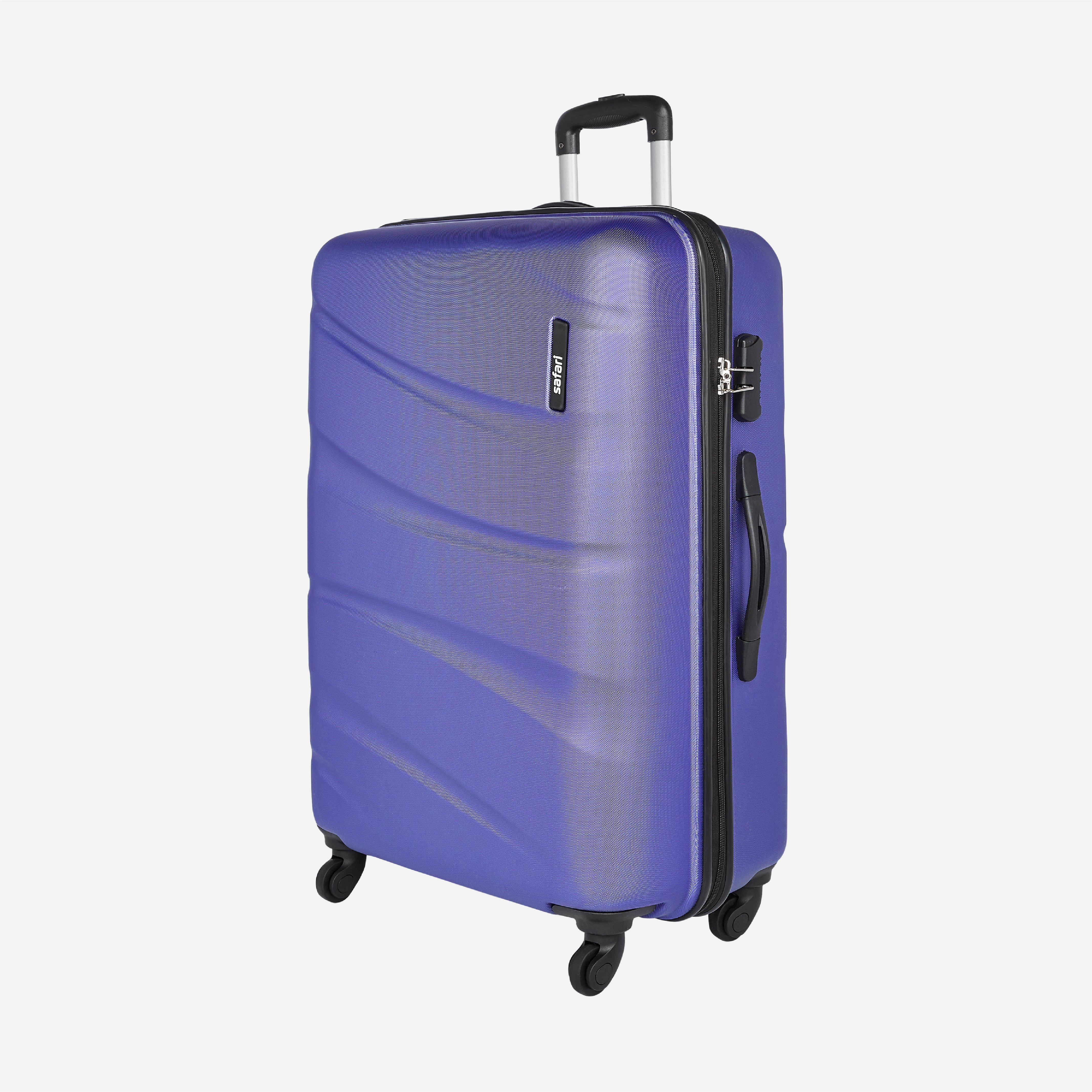 Safari Flo Secure Metallic Purple Trolley Bag with 360° Wheels - Image 16