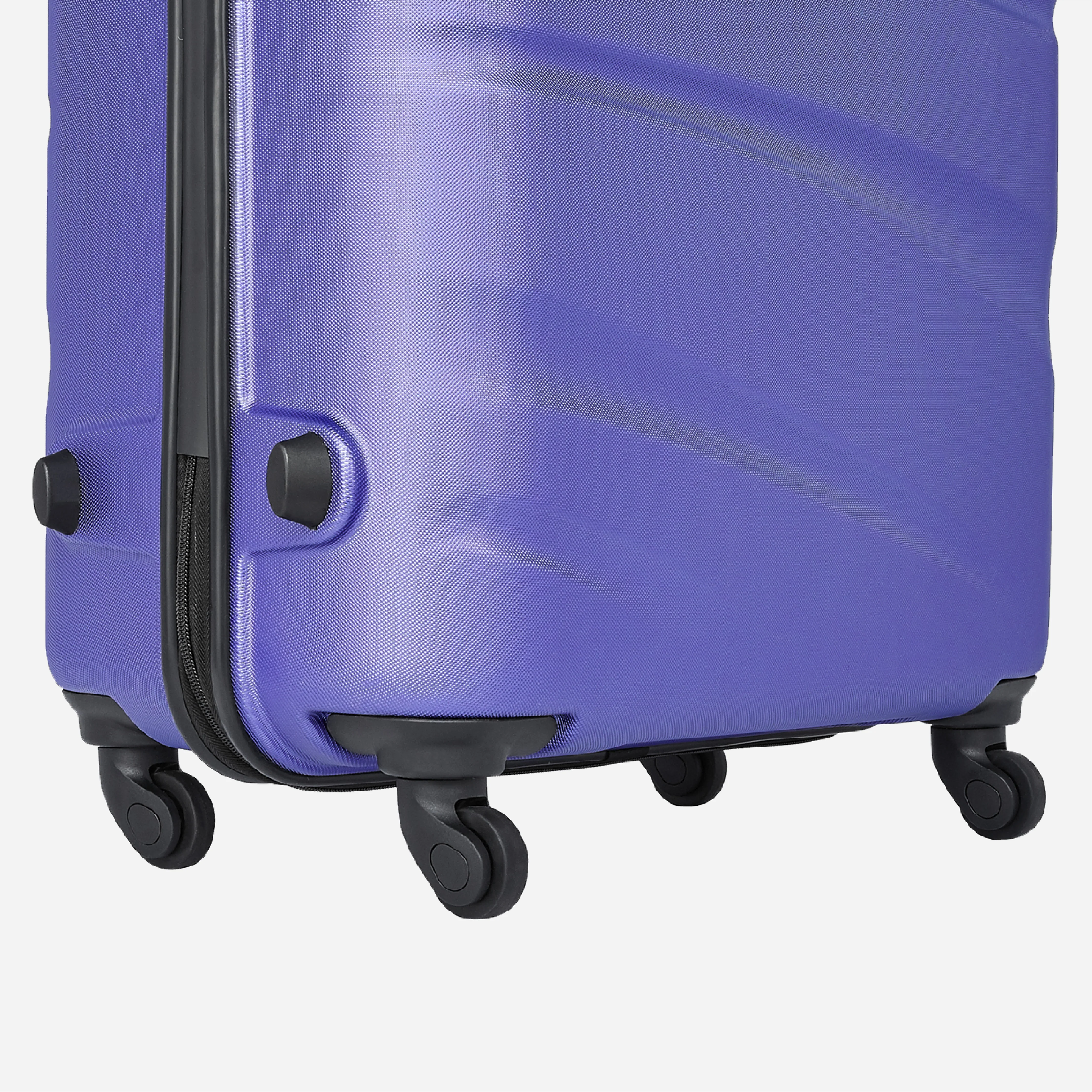 Safari Flo Secure Metallic Purple Trolley Bag with 360° Wheels - Image 7
