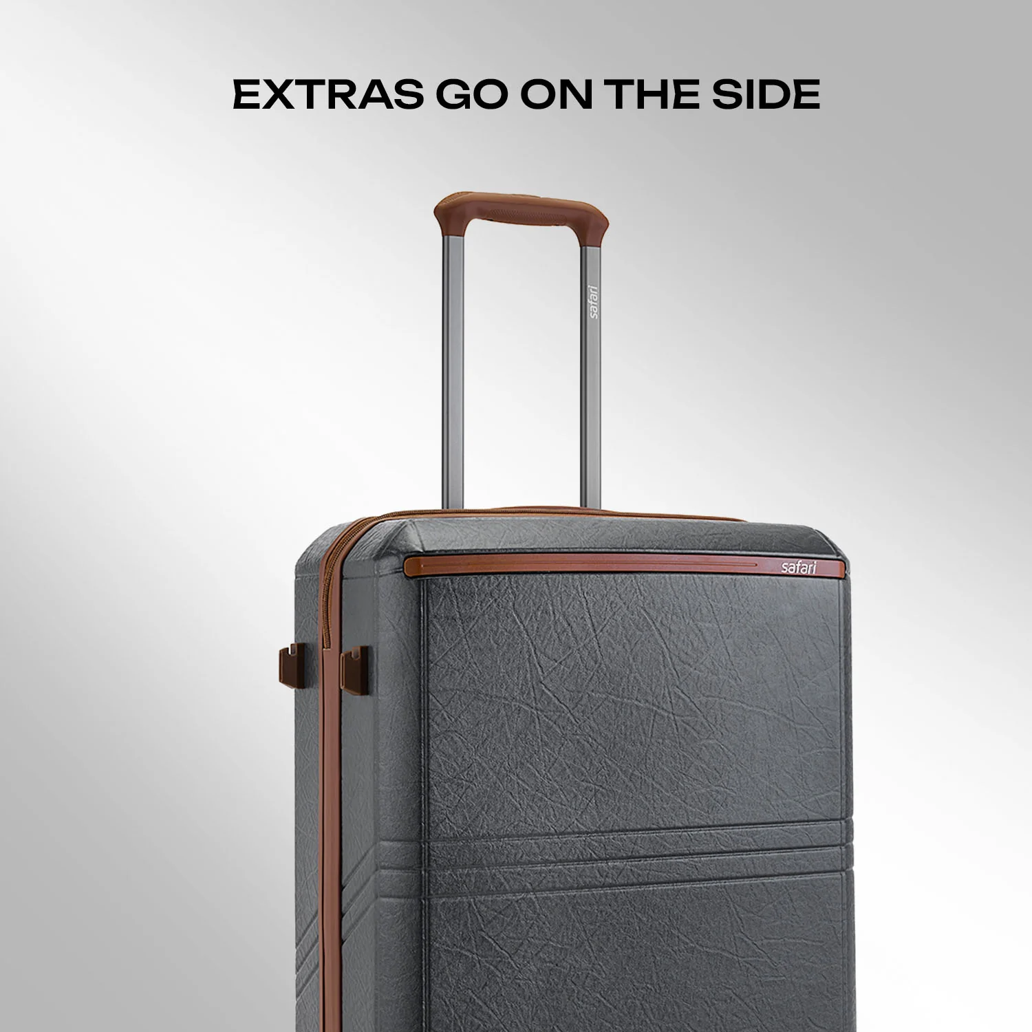 Safari Heritage Trolley Bag with Scratch Resistant Texture, TSA lock and Anti-Theft Zipper Opal Grey - Image 12