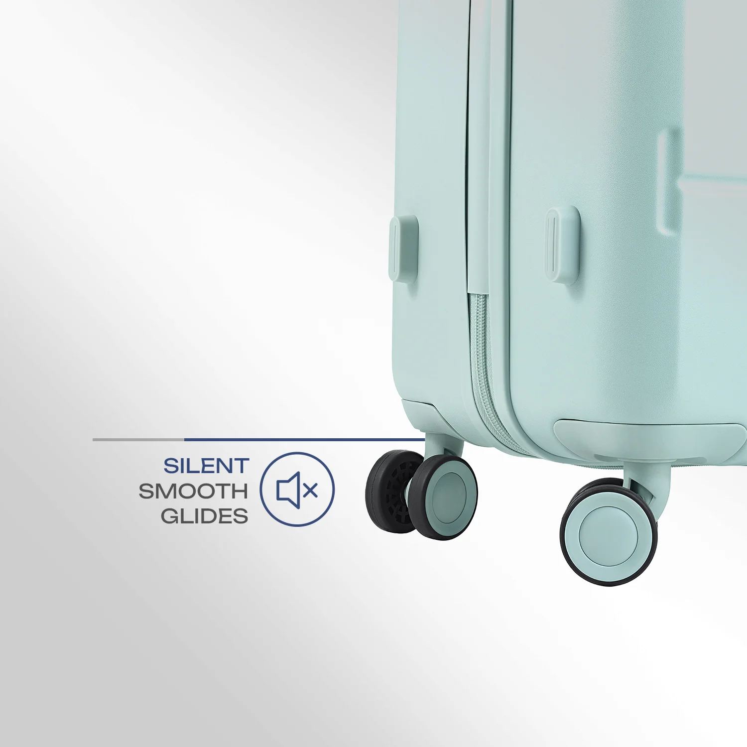 Safari Horizon Trolley Bag with Wide Trolley Handle, TSA lock and Anti-Theft Zipper Sea Foam - Image 4