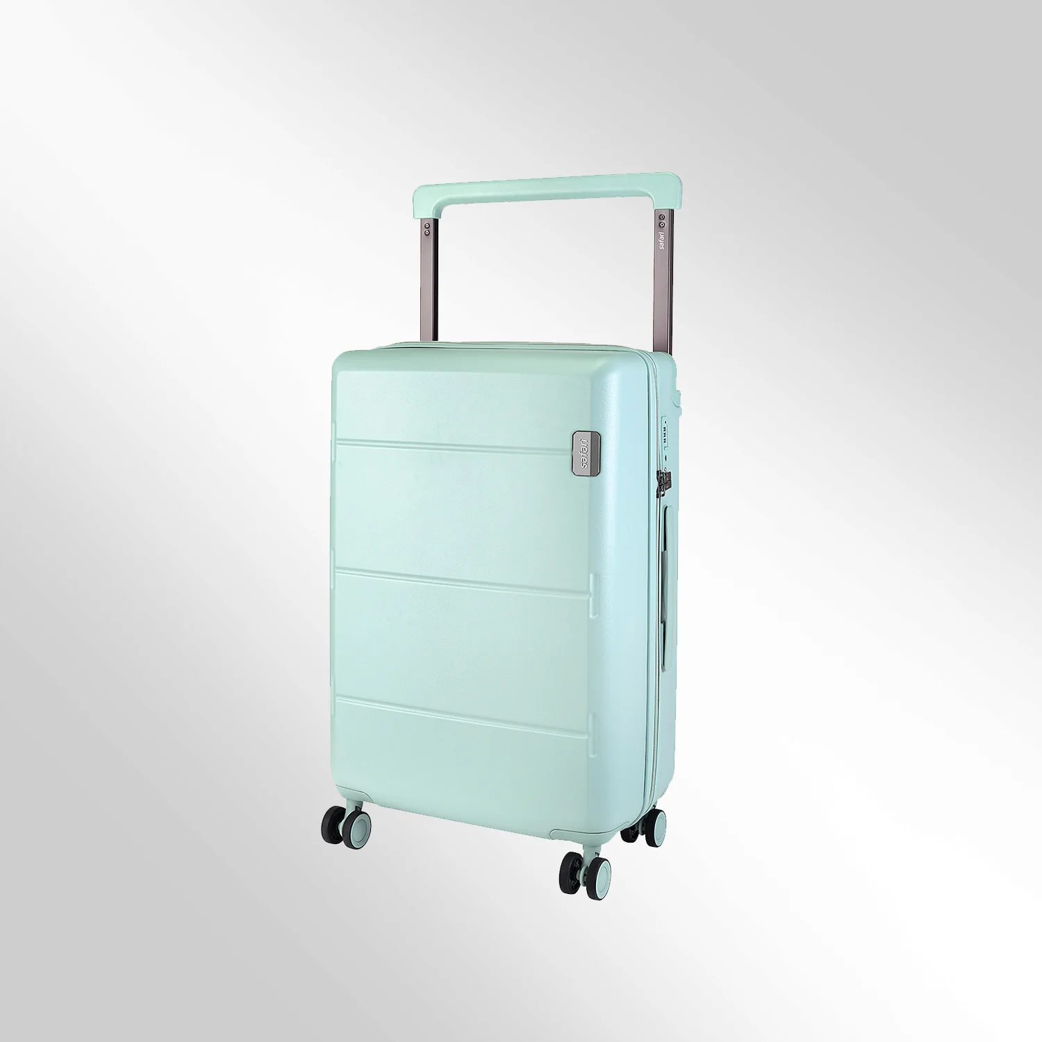 Safari Horizon Trolley Bag with Wide Trolley Handle, TSA lock and Anti-Theft Zipper Sea Foam - Image 7