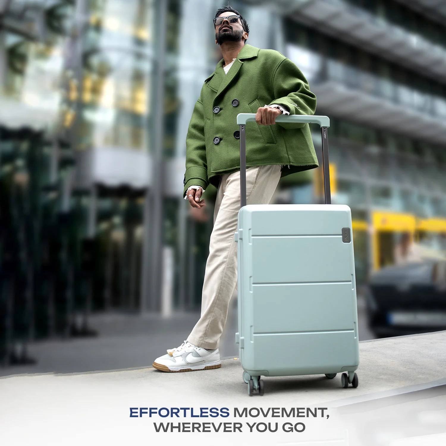 Safari Horizon Trolley Bag with Wide Trolley Handle, TSA lock and Anti-Theft Zipper Sea Foam - Image 9