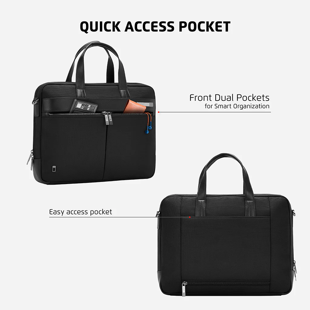 Safari Noble Messenger Bag with Dual compartments - Black - Image 3