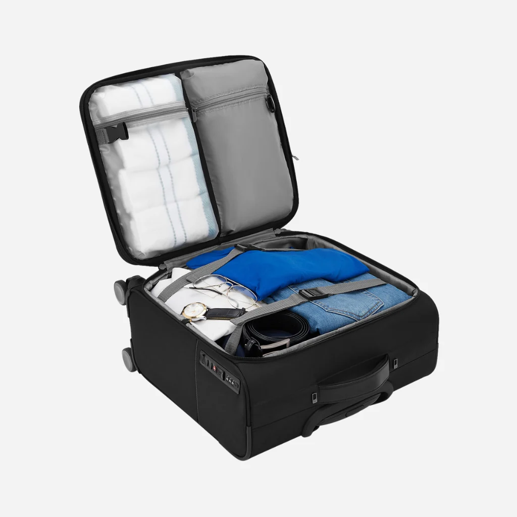 Safari Phoenix Black Overnighter Laptop Trolley Bag with TSA Lock and Detailed Interior. - Image 11