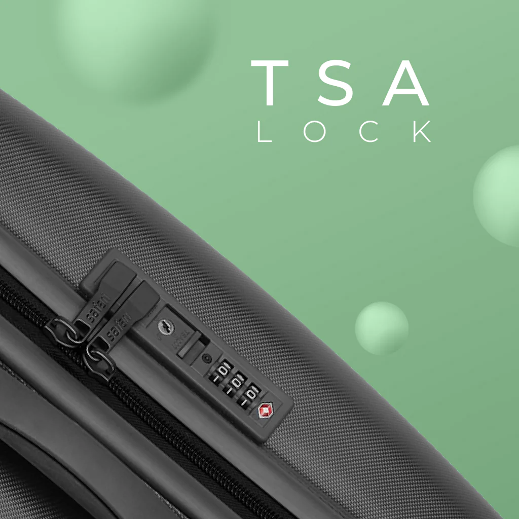 Safari Polaris Pro Castle Black Trolley Bag with TSA Lock, Dual wheels, Side Hooks and Wet Pouch - Image 4