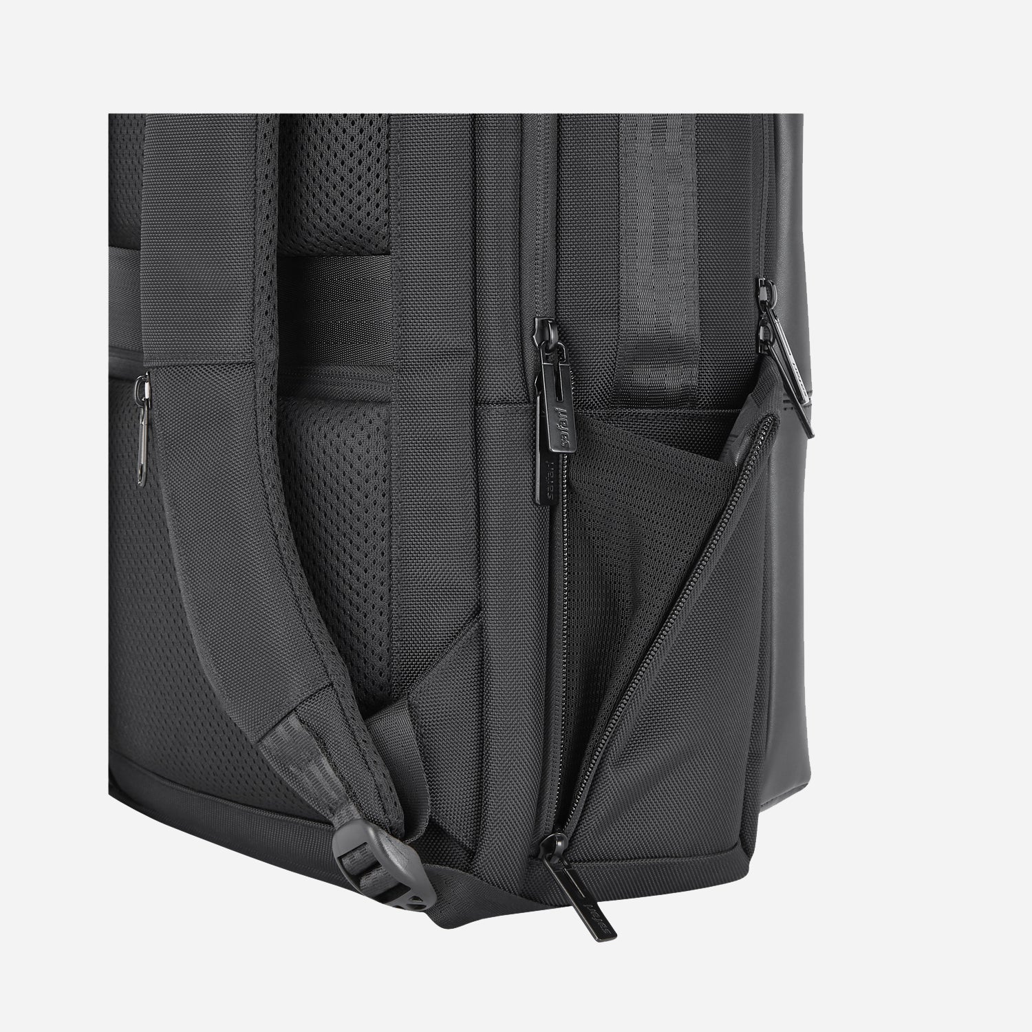 Safari Ritz 16L Black Formal Backpack with USB Port, Hidden Pockets, and Trolley Sleeve - Image 9