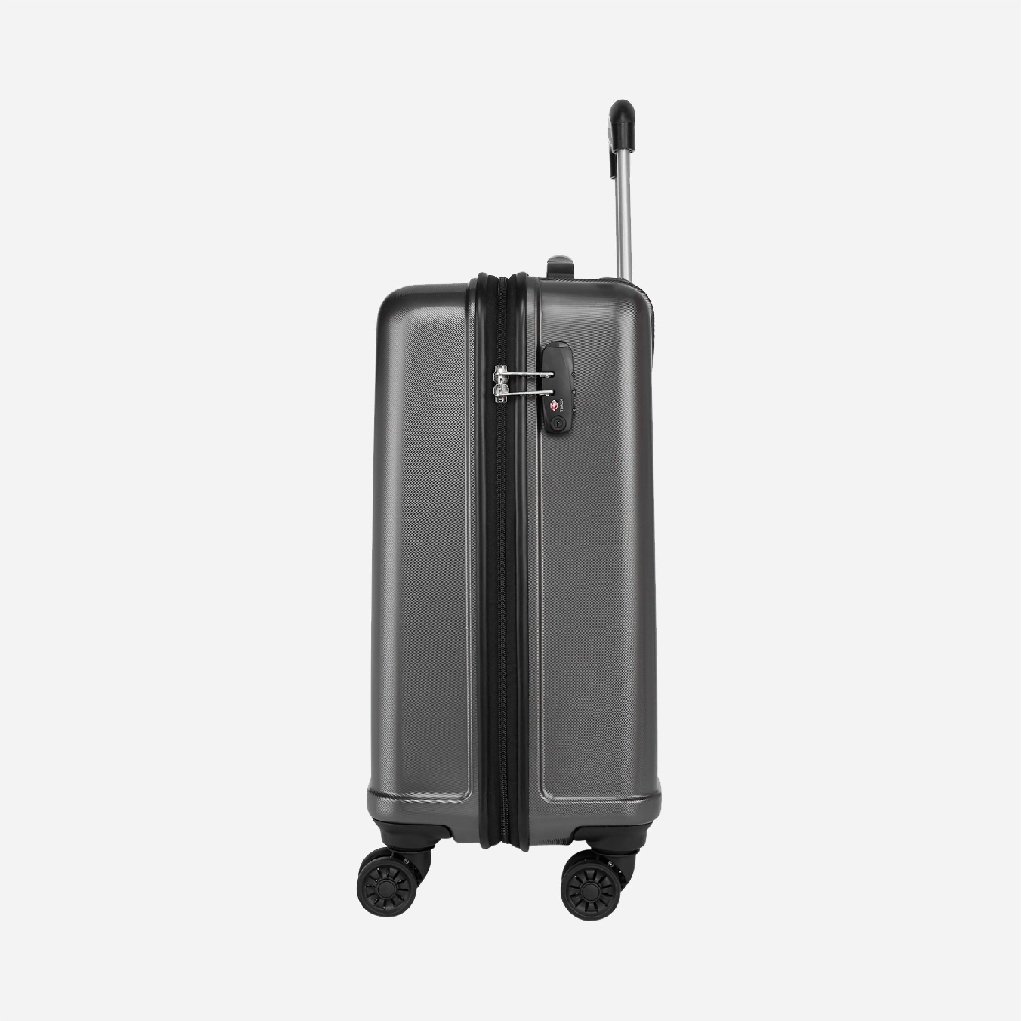 Safari Ryder Gun Metal Trolley Bag With TSA Lock and Dual Wheels - Image 21