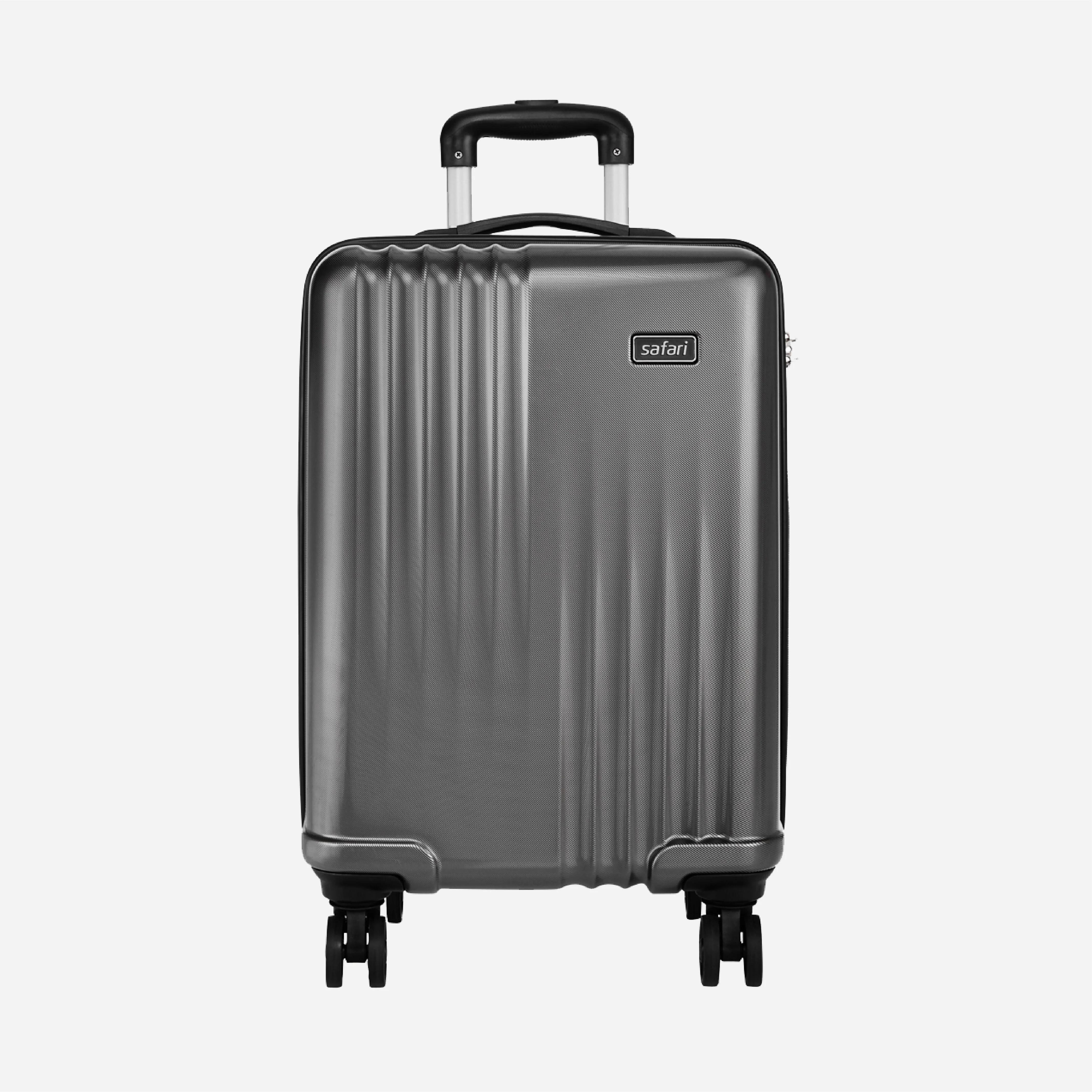 Safari Ryder Gun Metal Trolley Bag With TSA Lock and Dual Wheels - Image 31