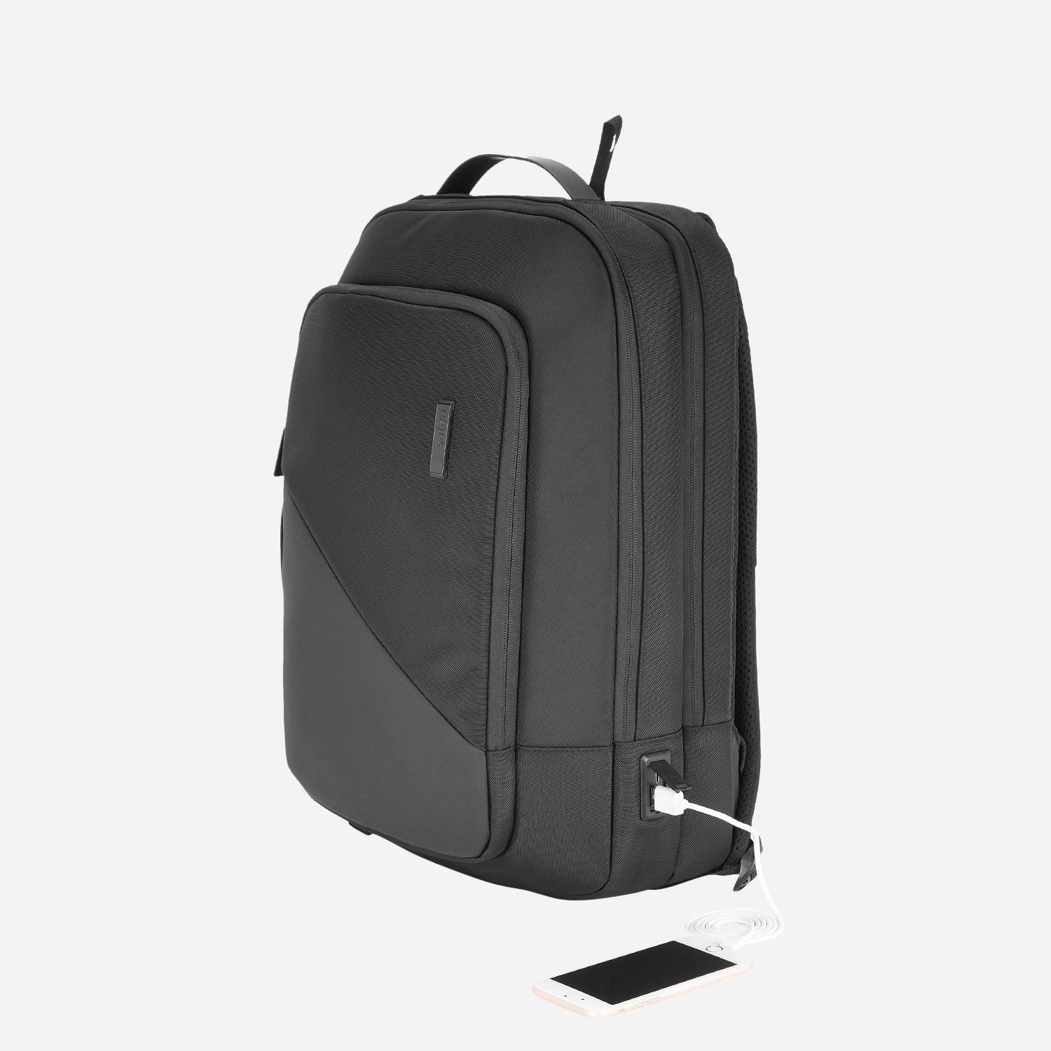 Safari Sage 19L Black Formal Backpack with USB Port, Premium Fabric, Multiple Handles and Sunglass Loop - Image 8