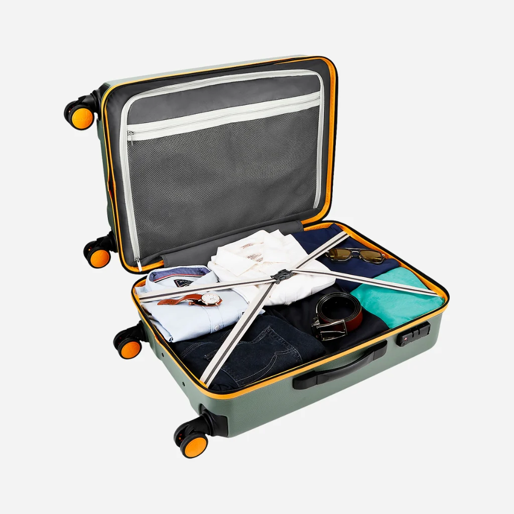 Safari Defender Thyme Green Trolley Bag with TSA lock and Dual Wheels - Image 30