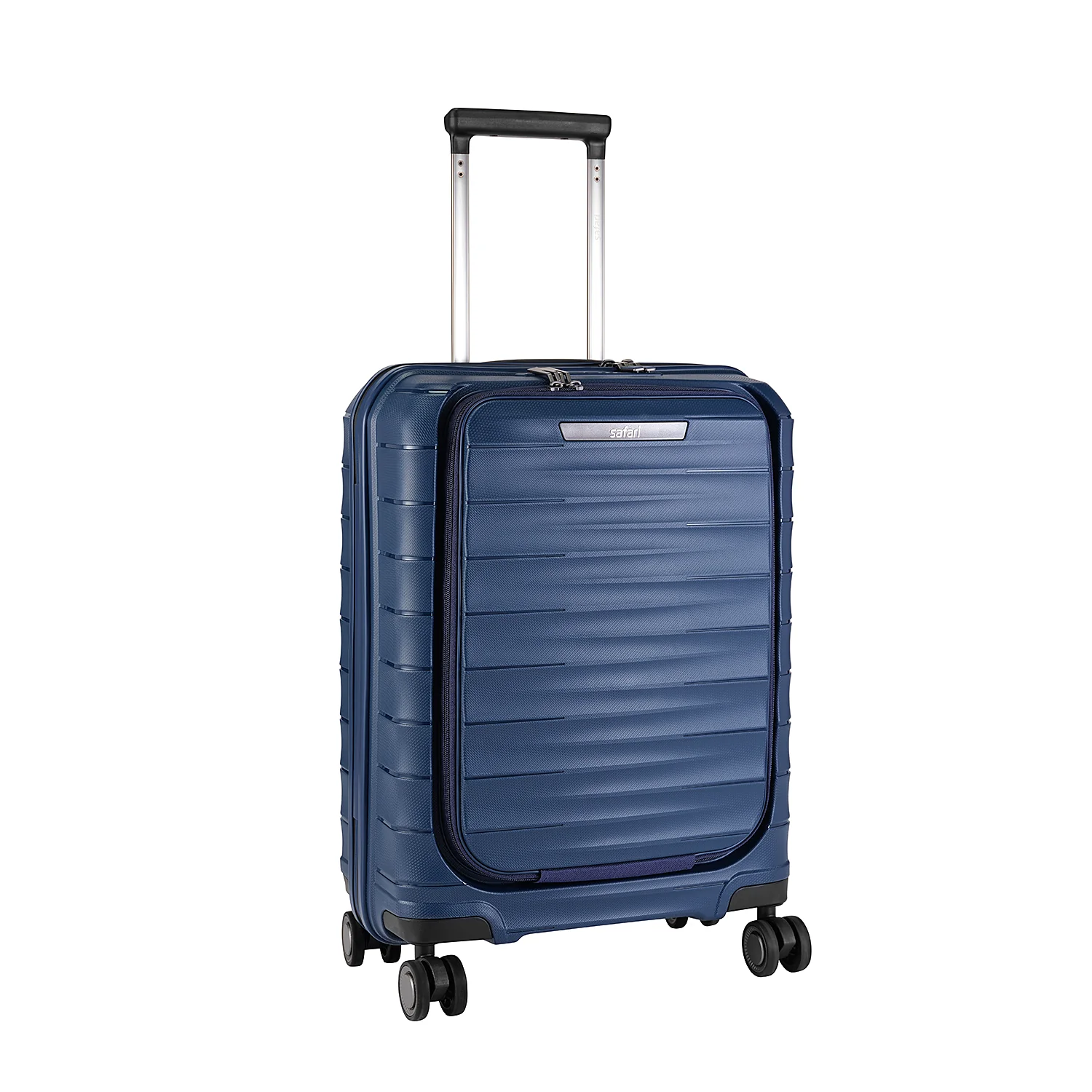 Safari Select Aerolite Blue Cabin Trolley Bag with Laptop Compartment, TSA Lock, Dual wheels and Anti-Theft Zipper - Image 9