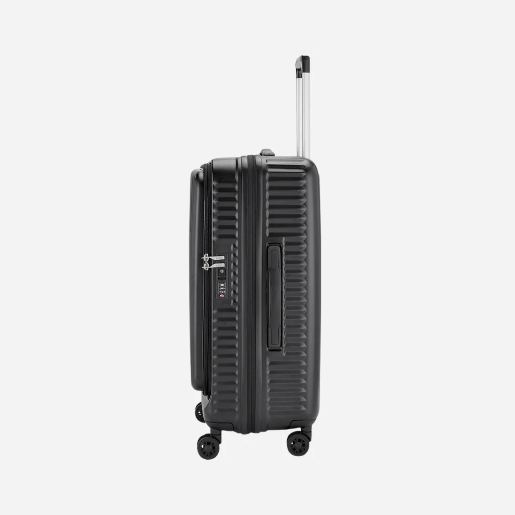 Safari Select Recoil Black Large Front opening Trolley Bag with Expander, TSA Lock, Dual wheels and Anti-Theft Zipper - Image 10
