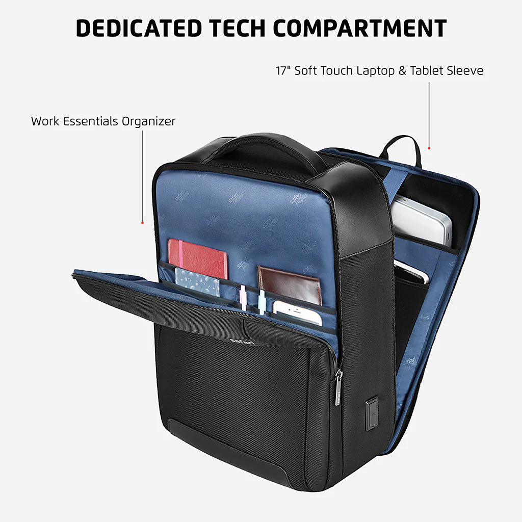 Safari Select Supreme 19L Black Formal Backpack with Laptop Sleeve - Image 5