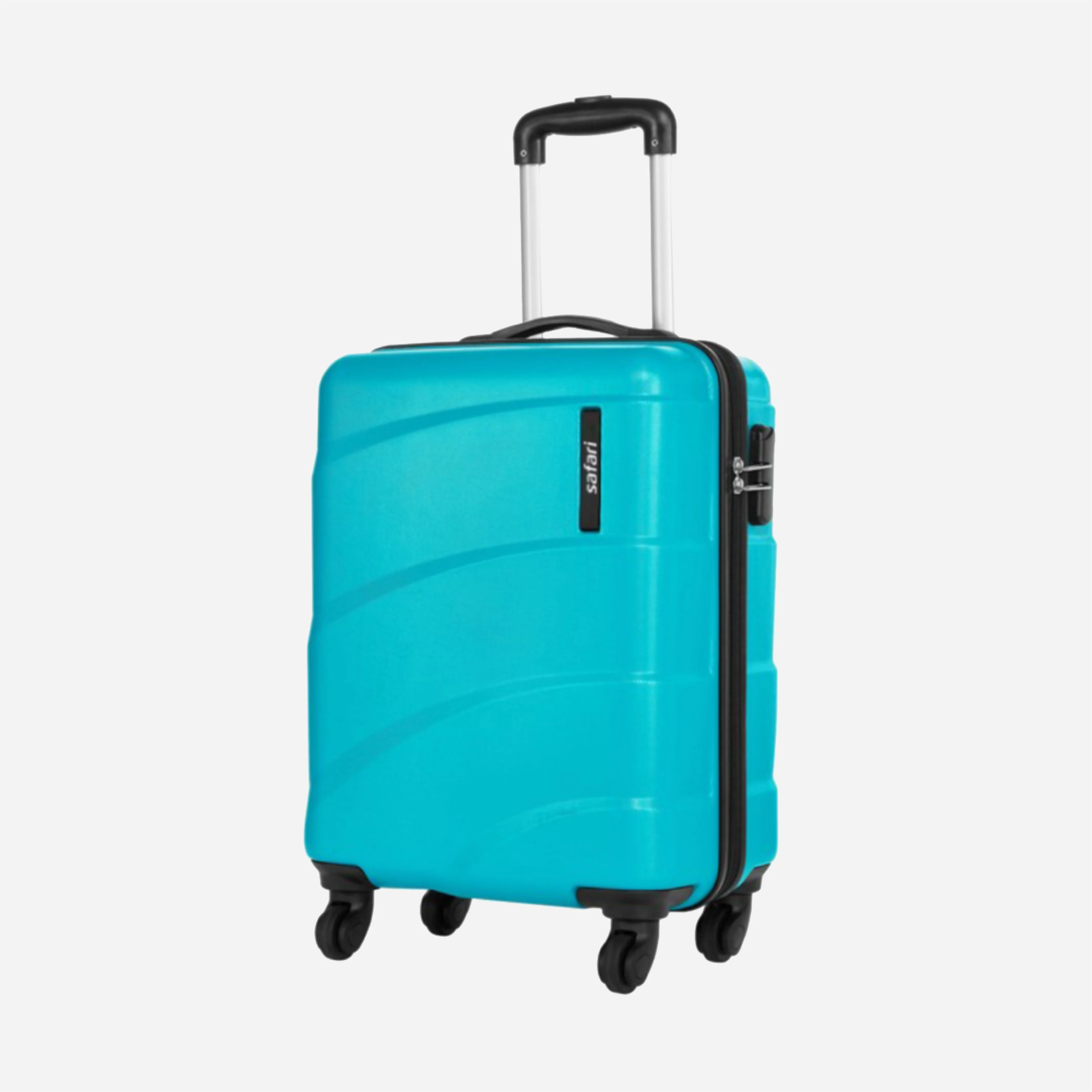 Safari Sway Set of 2 Cyan Trolley Bags with 360° Wheels - Image 12