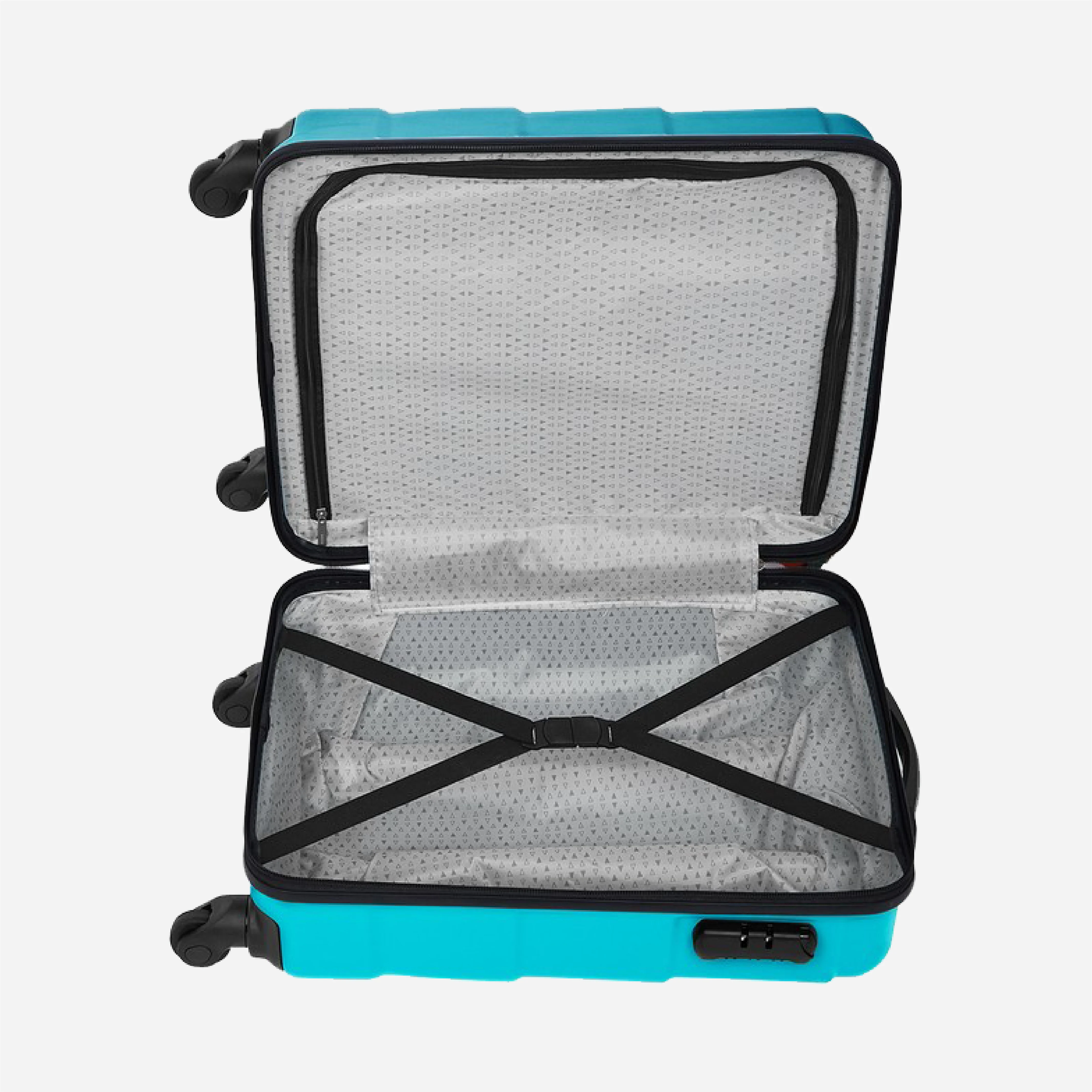 Safari Sway Set of 2 Cyan Trolley Bags with 360° Wheels - Image 15