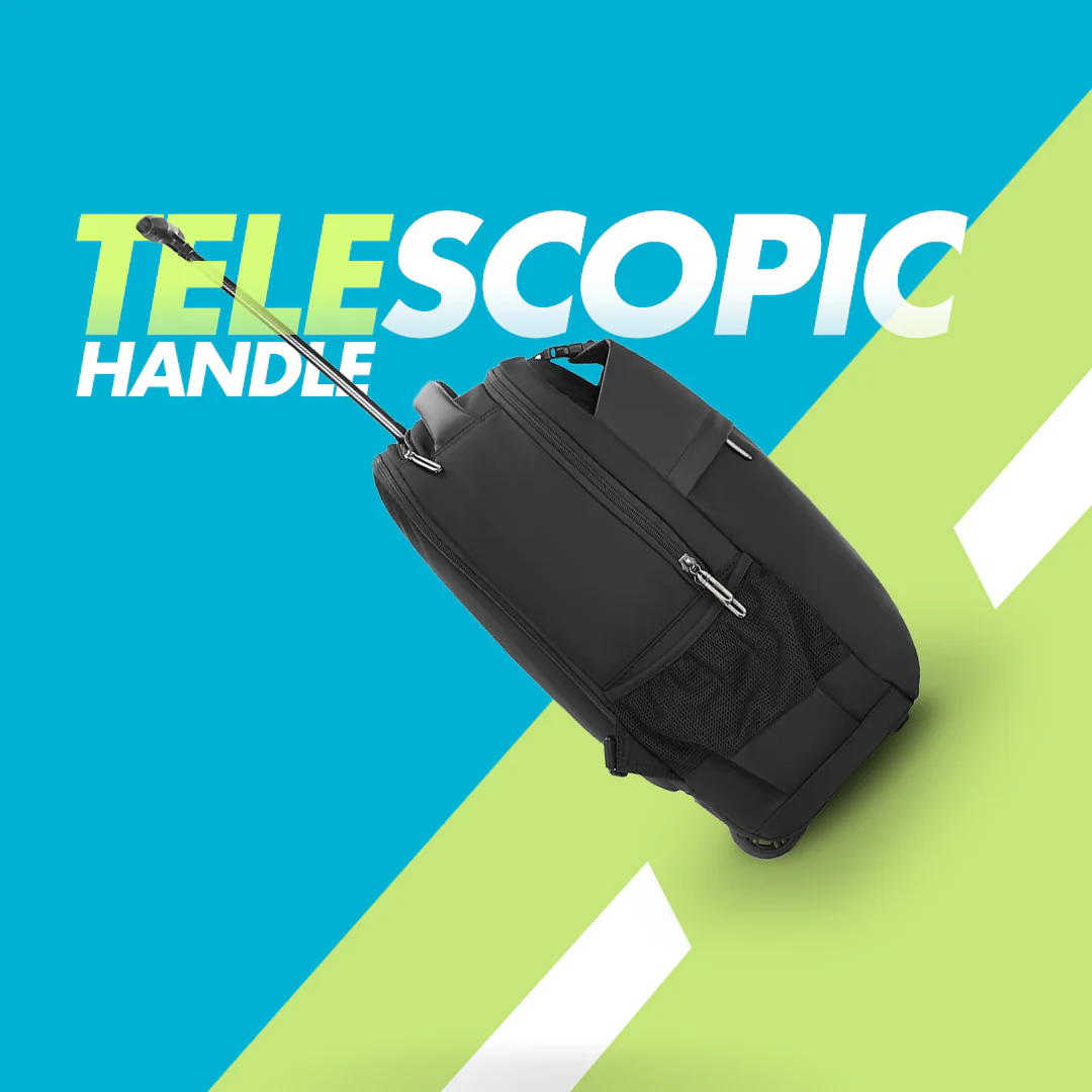 Safari Trooper 20L Black Travel Backpack with Trolley Bag - Image 6