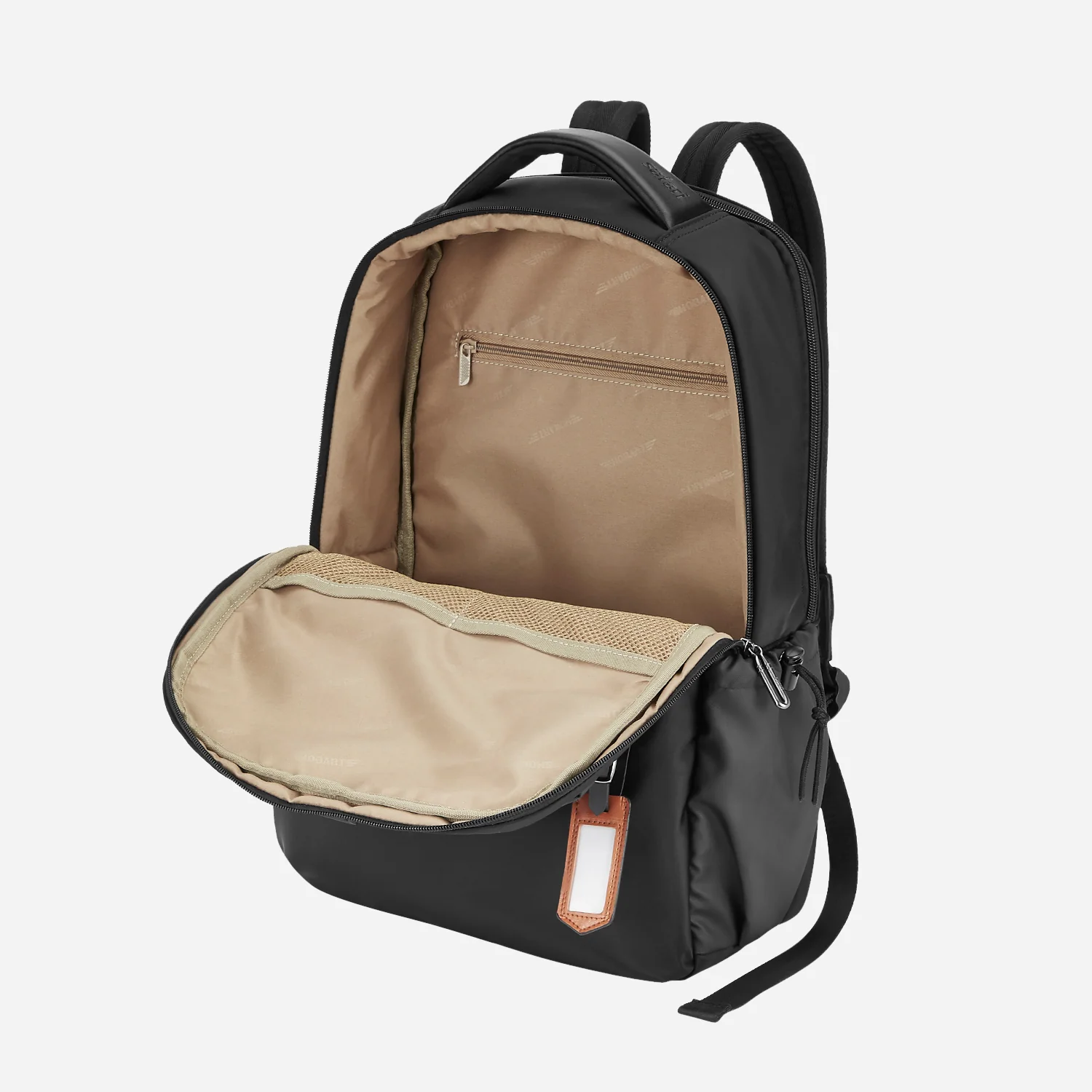 Safari Trooper 20L Black Formal Backpack with Premium Nylon Fabric, Name Tag and Trolley Sleeve - Image 12