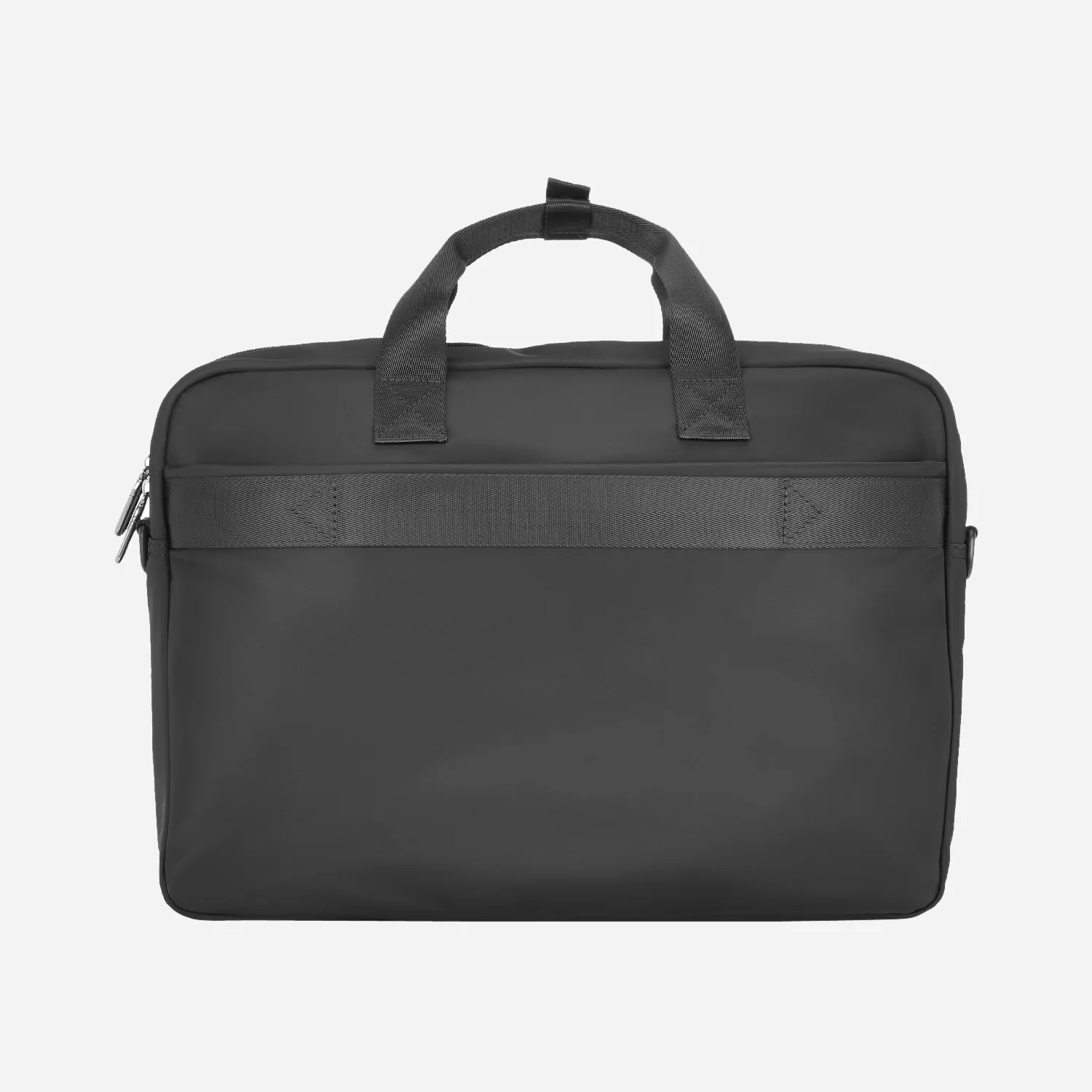 Safari Trooper Satchel Bag with Laptop Sleeve - Black - Image 13
