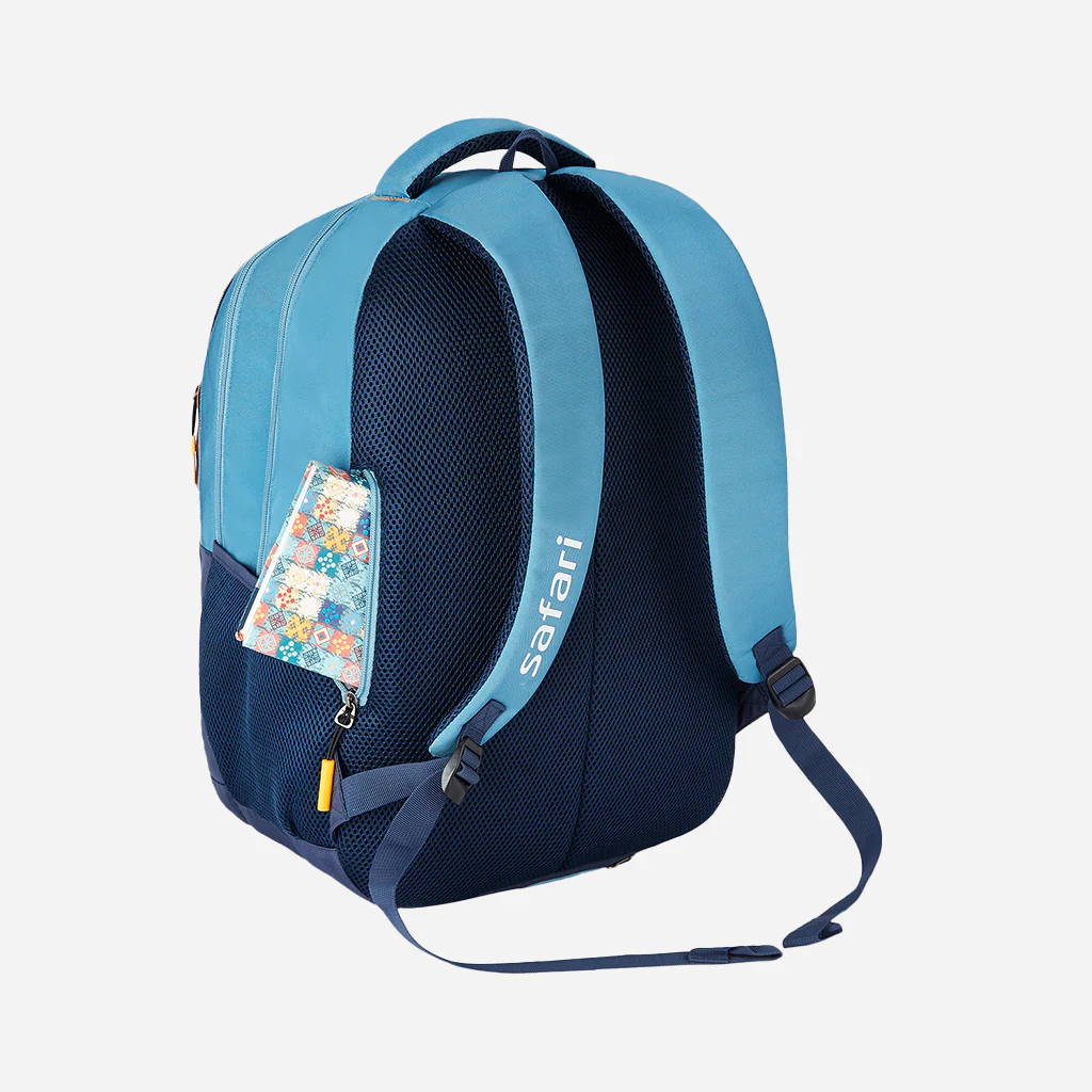 Safari Vogue 3 37L Blue Laptop Backpack With Raincover - Image 8