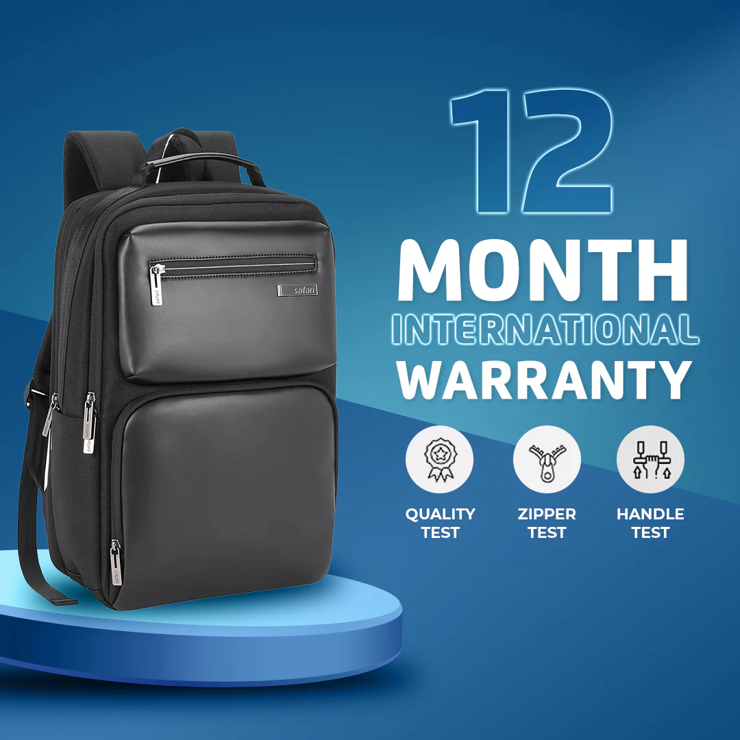 Safari Whisk 16L Black Formal Backpack with Laptop Sleeve and USB Charging port - Image 10