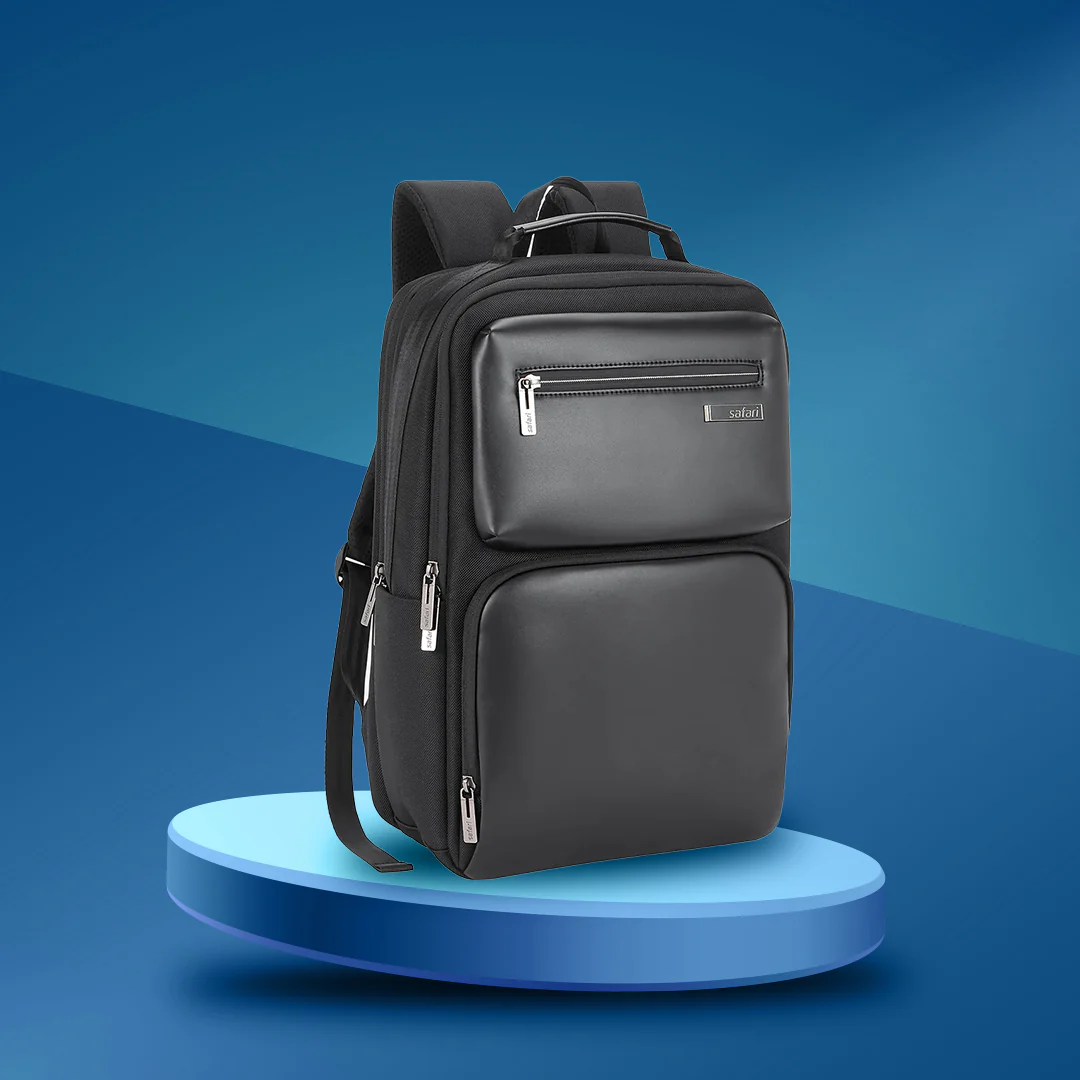 Safari Whisk 16L Black Formal Backpack with Laptop Sleeve and USB Charging port - Image 8