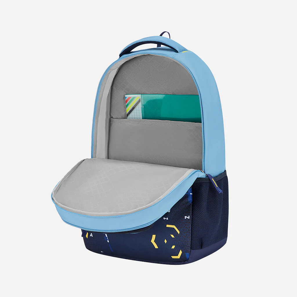 Safari Wing 16 37L Blue School Backpack with Pencil Pouch - Image 7