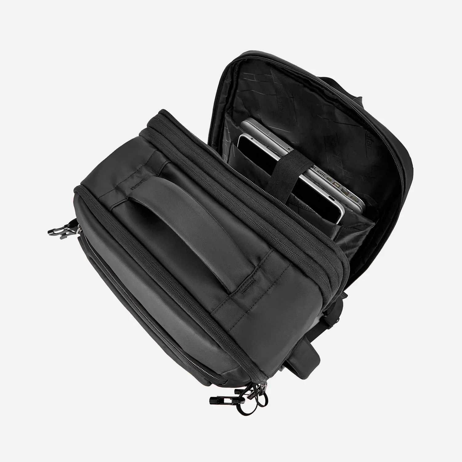 Safari Zeus 33L Black Formal Backpack Suitcase with Two Way Handle, Luggage Style Packing and Compression Straps - Image 7